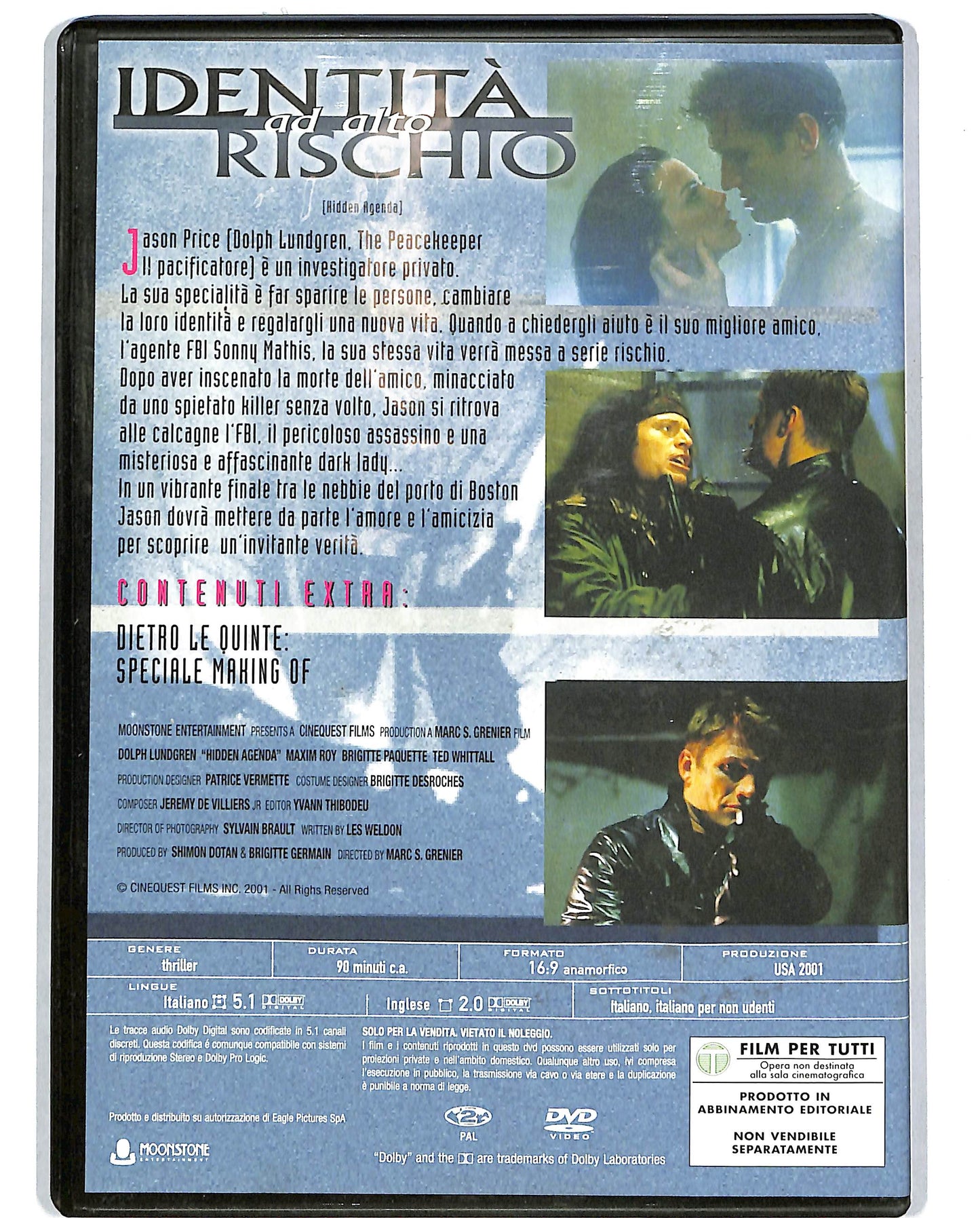 EBOND Identita ad alto rischio  EDITORIALE DVD D699740