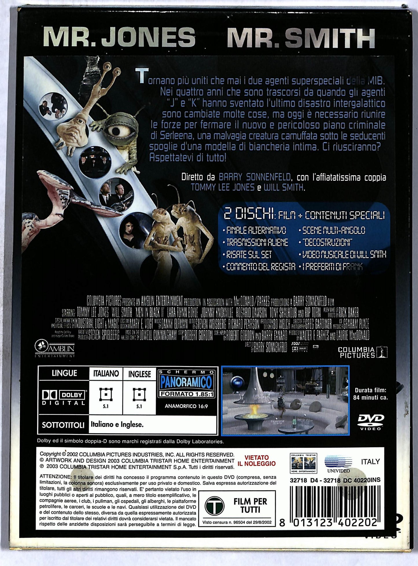 EBOND Men In Black II (2 dischi) DIGIPACK DVD D699803
