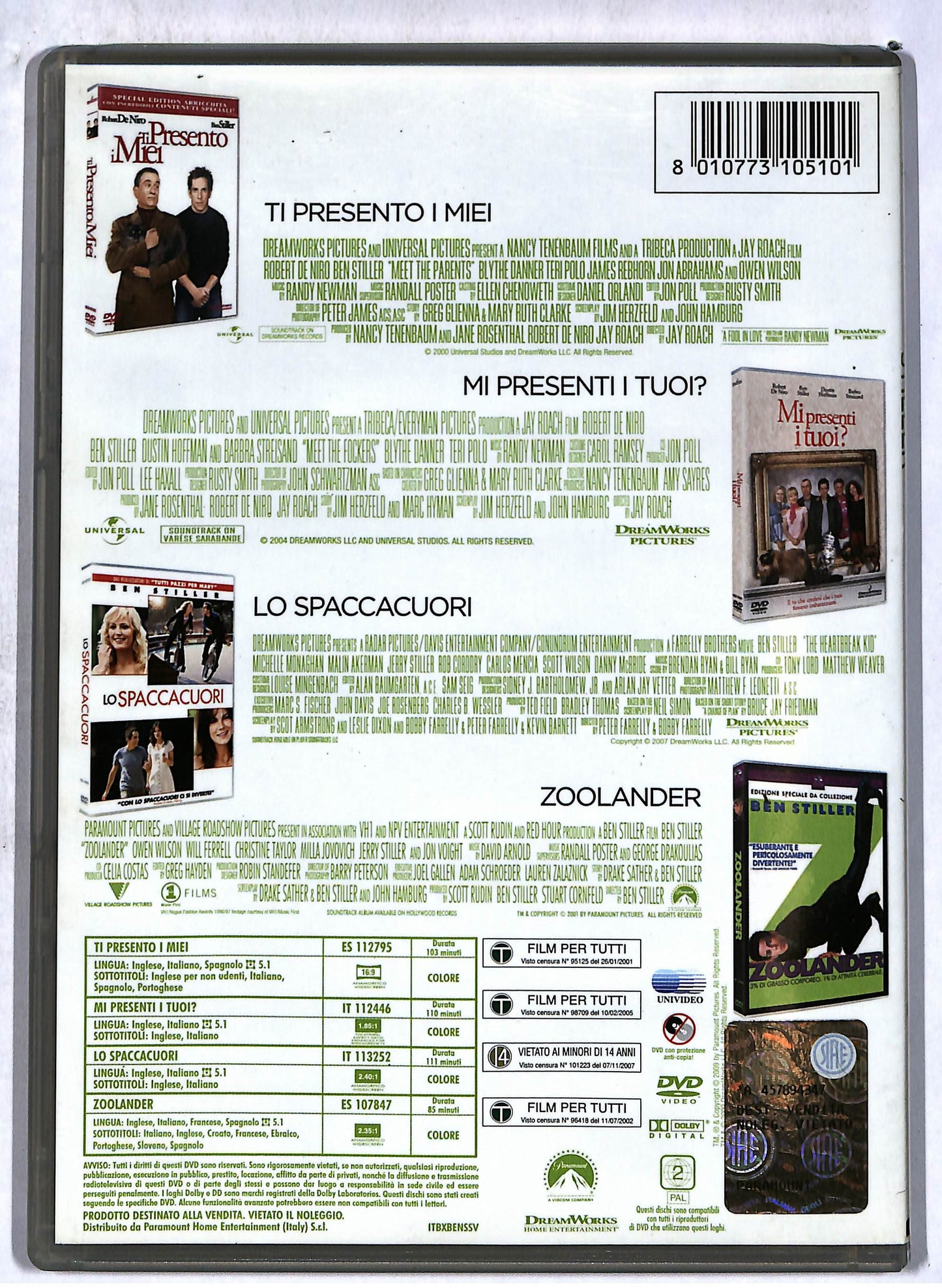 EBOND Ben Stiller  la collezione (4 dischi) DVD D699808