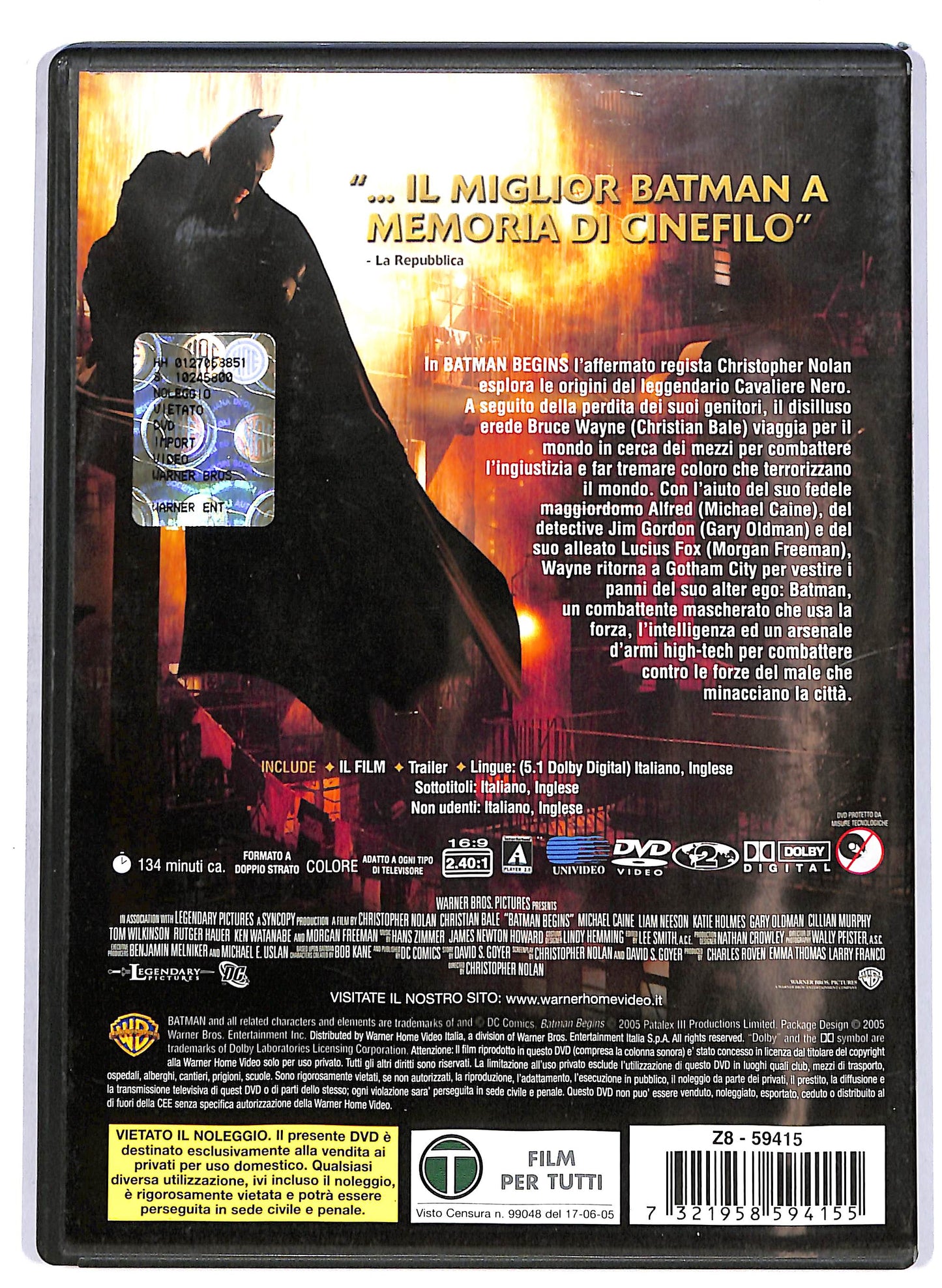 EBOND Batman Begins DVD D699814