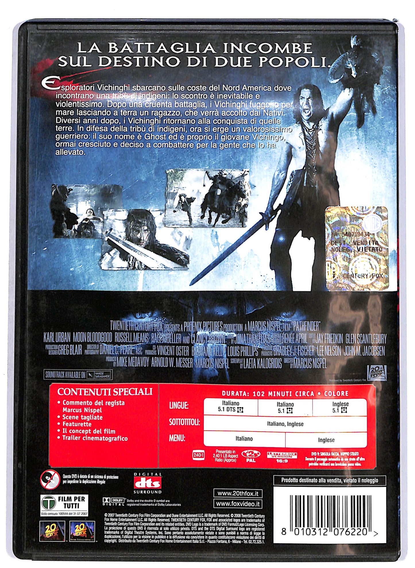 EBOND Pathfinder - La leggenda del guerriero vichingo DVD D699825
