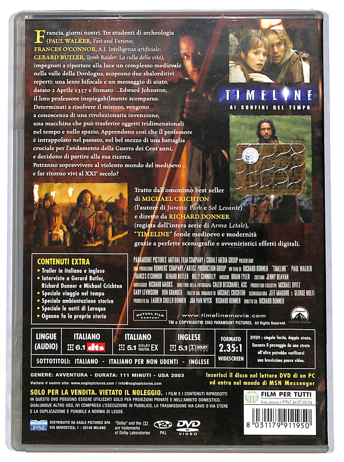 EBOND timeline - ai confini del mondo DVD D699939