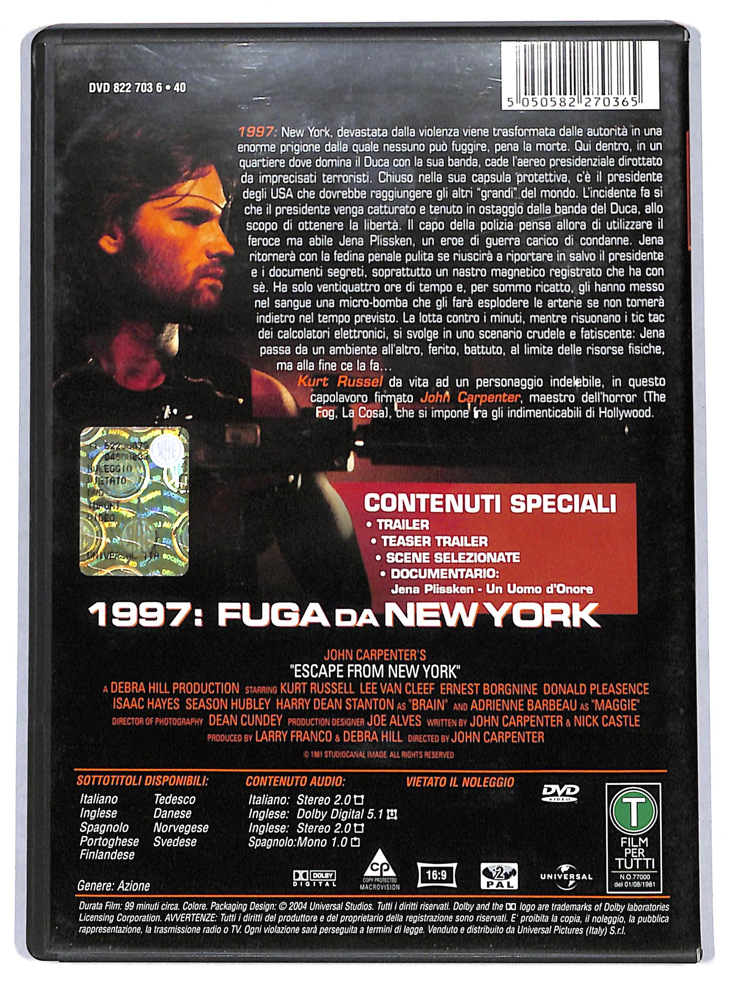 EBOND 1997: fuga da new york DVD D699946