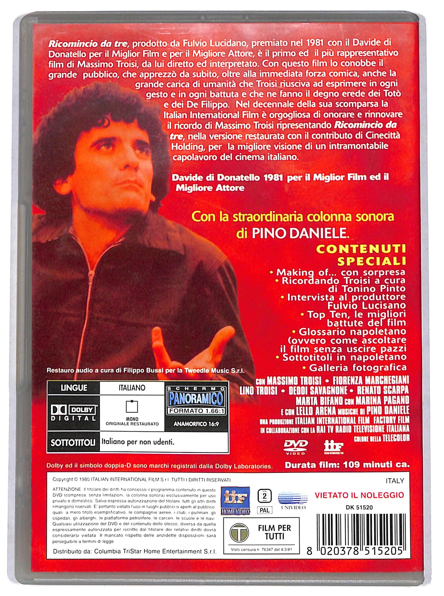 EBOND ricomincio da tre DVD D700053