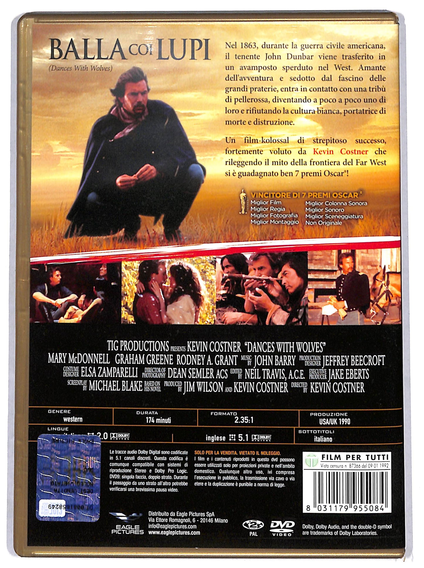 EBOND Balla coi lupi DVD D700120