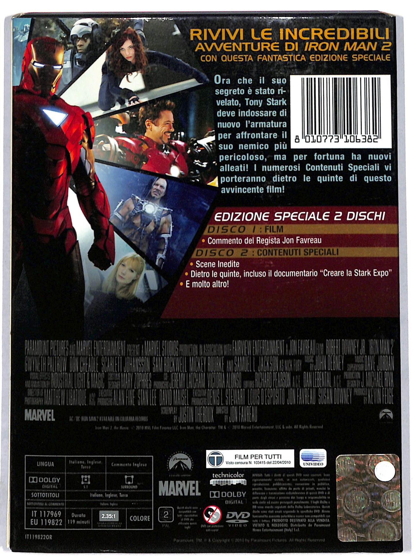 EBOND Iron Man 2 Edizione speciale (2 dischi) DVD D700207