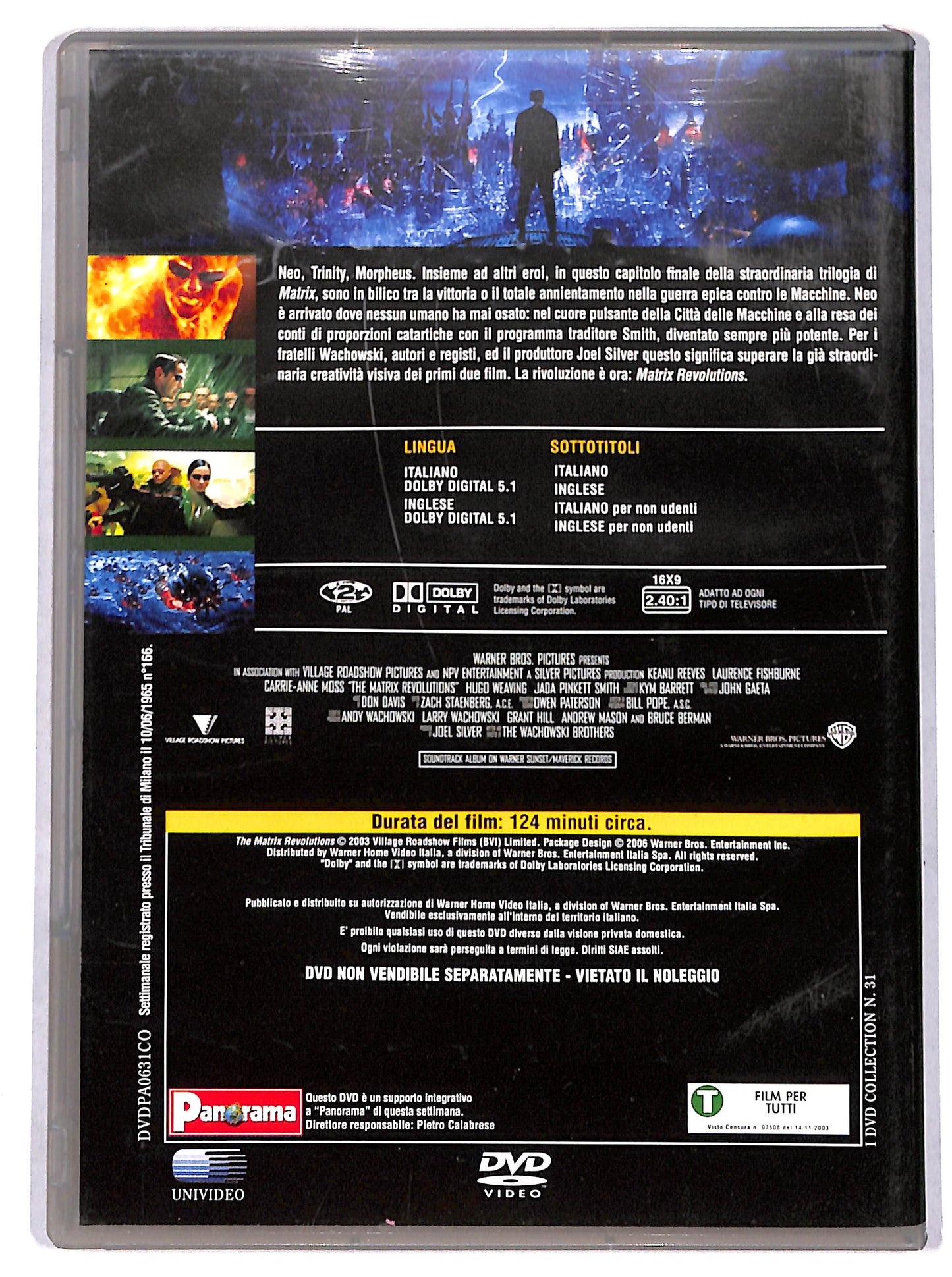 EBOND Matrix Revolutions  EDITORIALE DVD D700336