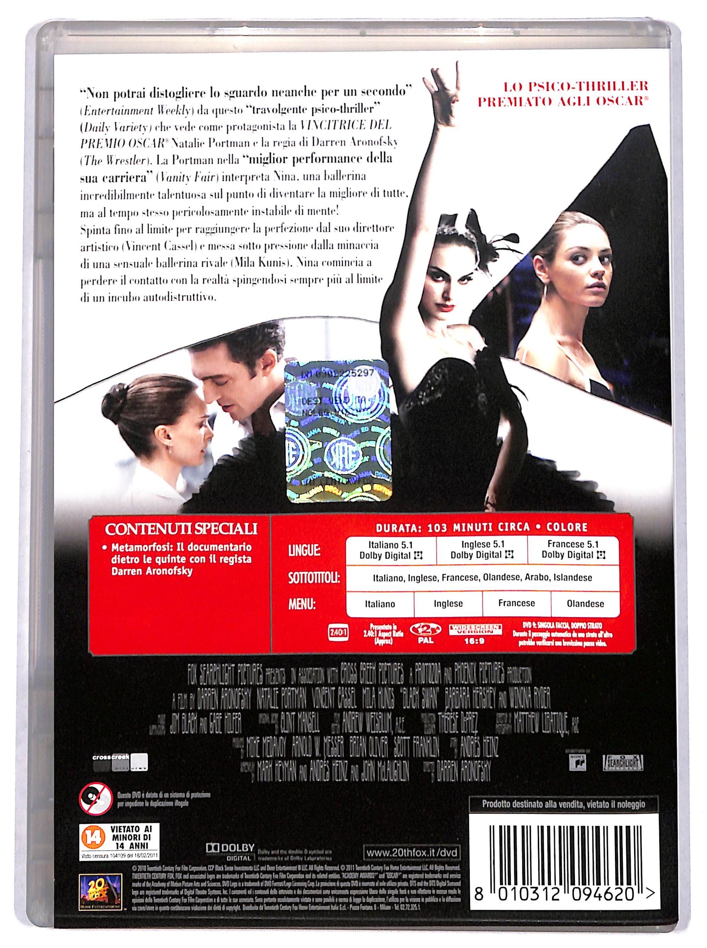 EBOND il cigno nero DVD D700340