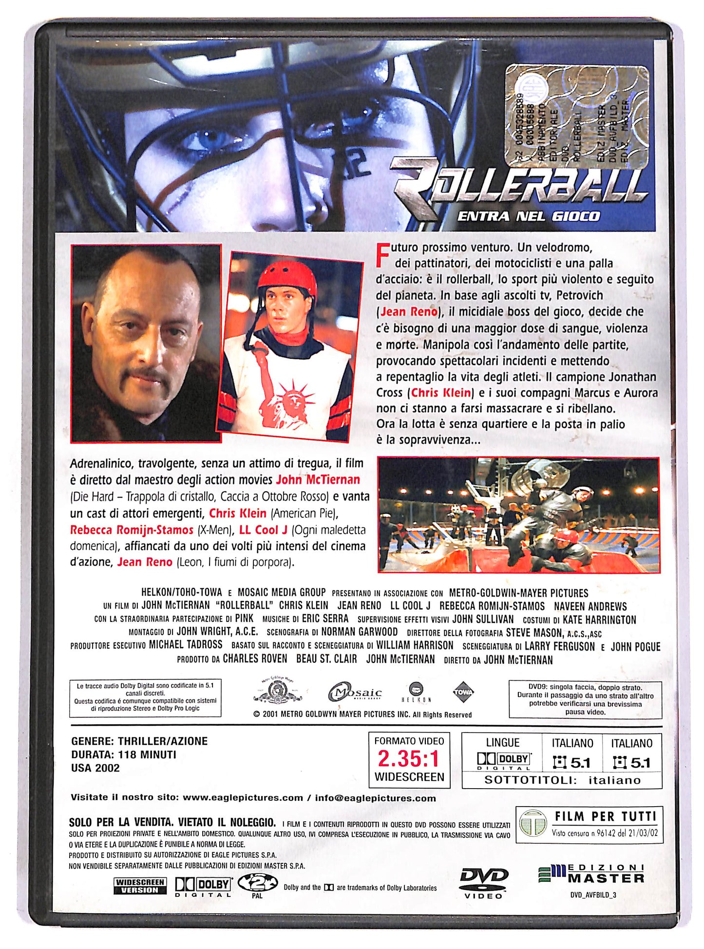 EBOND Rollerball - Entra in gioco EDITORIALE DVD D700608