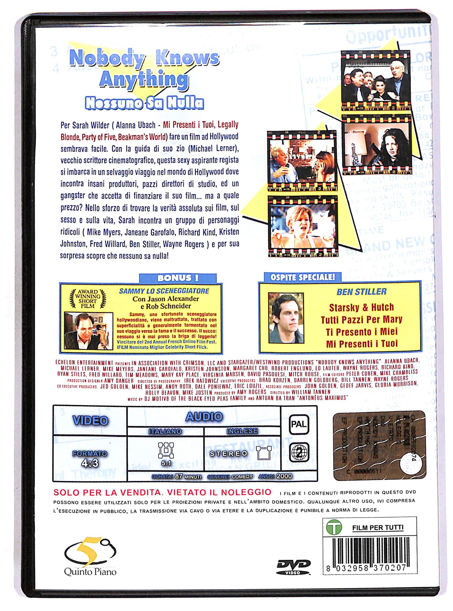 EBOND Nobody Knows Anything DVD D700629
