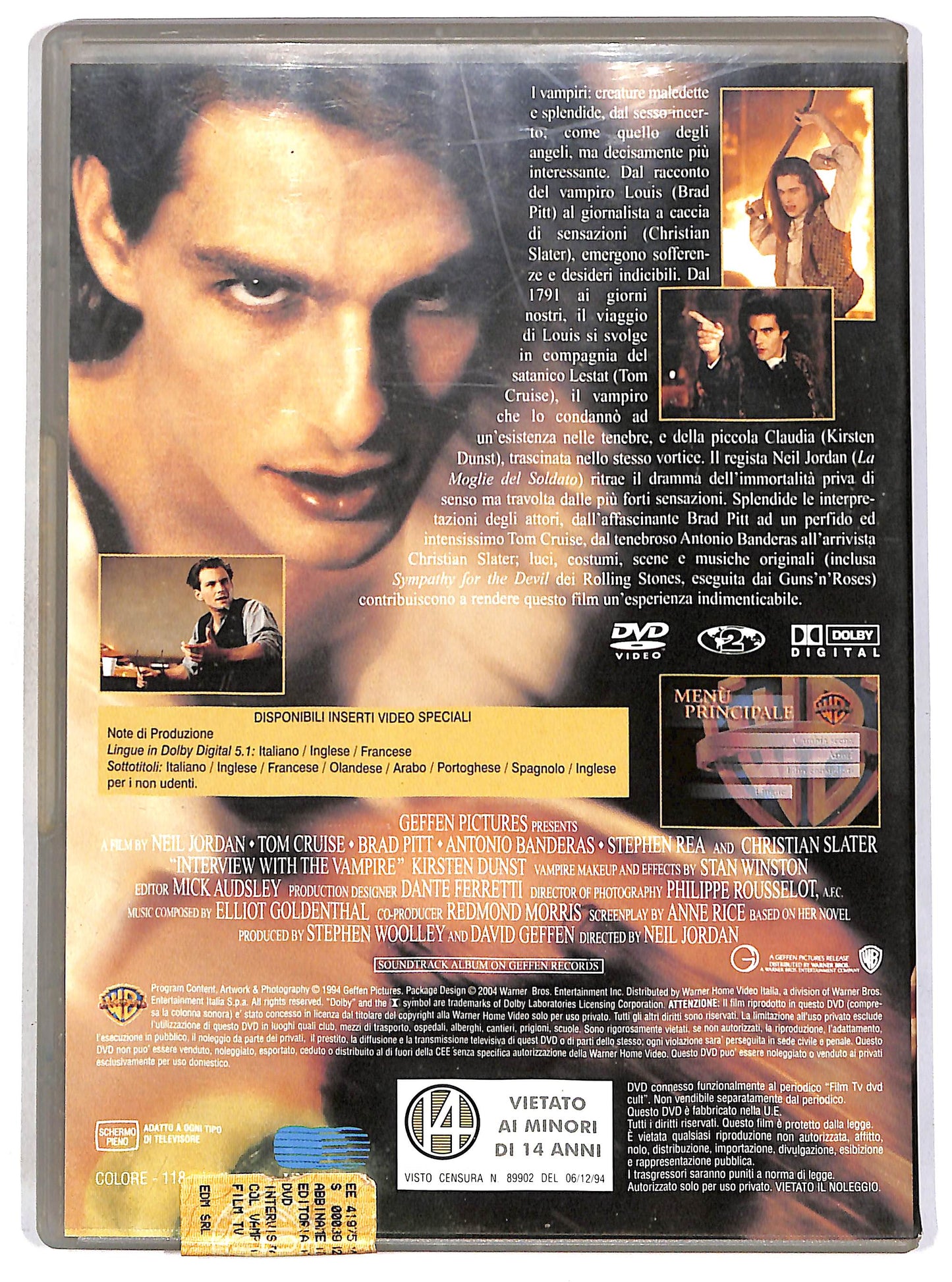 EBOND Intervista col Vampiro - Cronache di Vampiri - Cult 4 EDITORIA DVD D700706