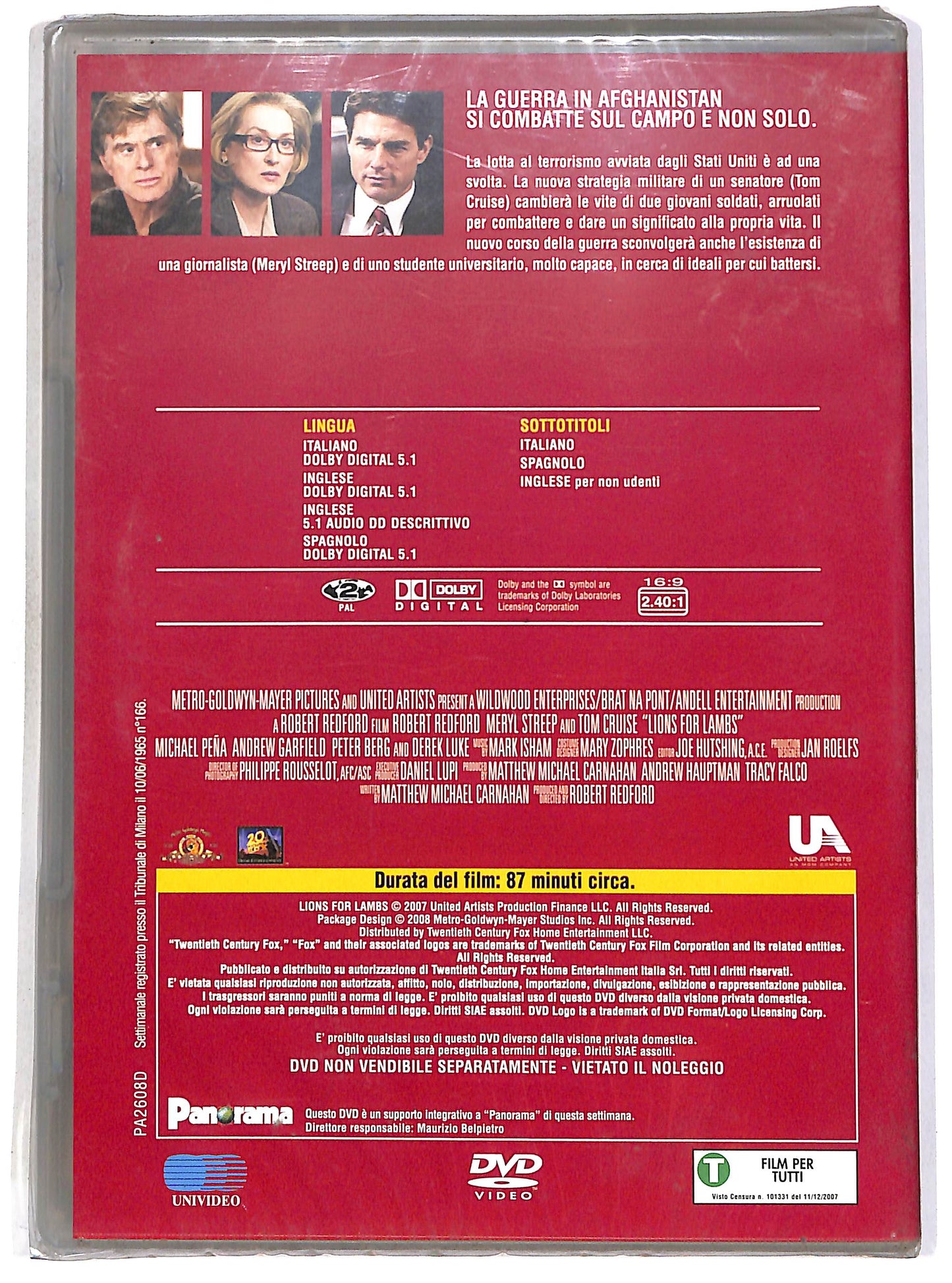 EBOND Leoni per agnelli - Primavisione - Panorama EDITORIALE DVD D700719