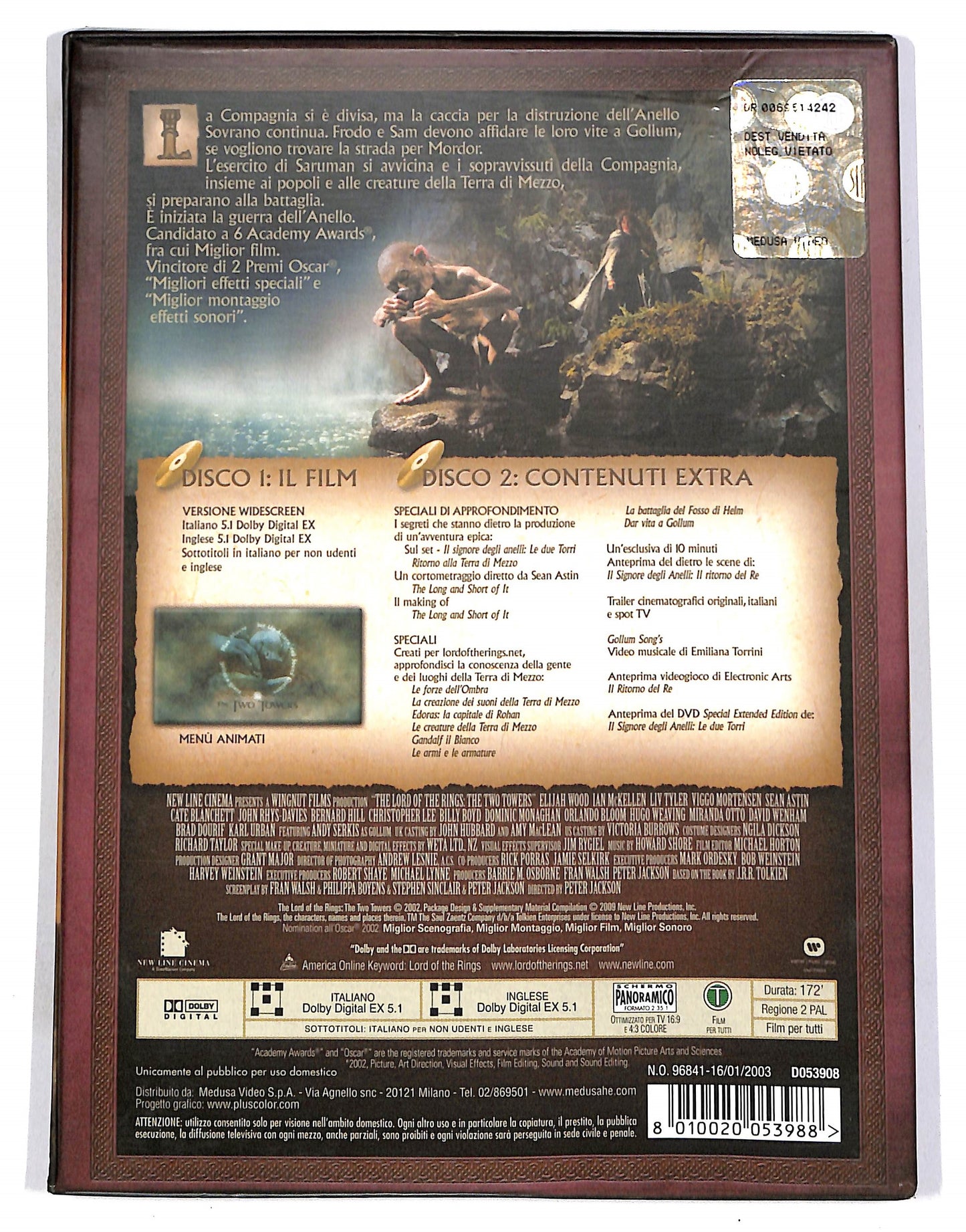 EBOND Il Signore degli Anelli - le due torri (2 dischi) DIGIPACK DVD D700733