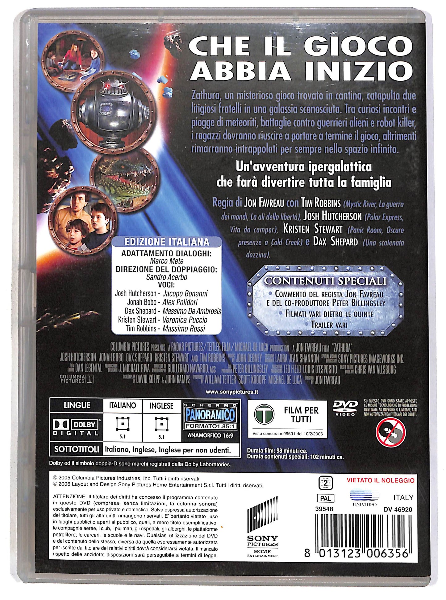 EBOND Zathura - Un'avventura spaziale EDIZIONE SPECIALE DVD D700816