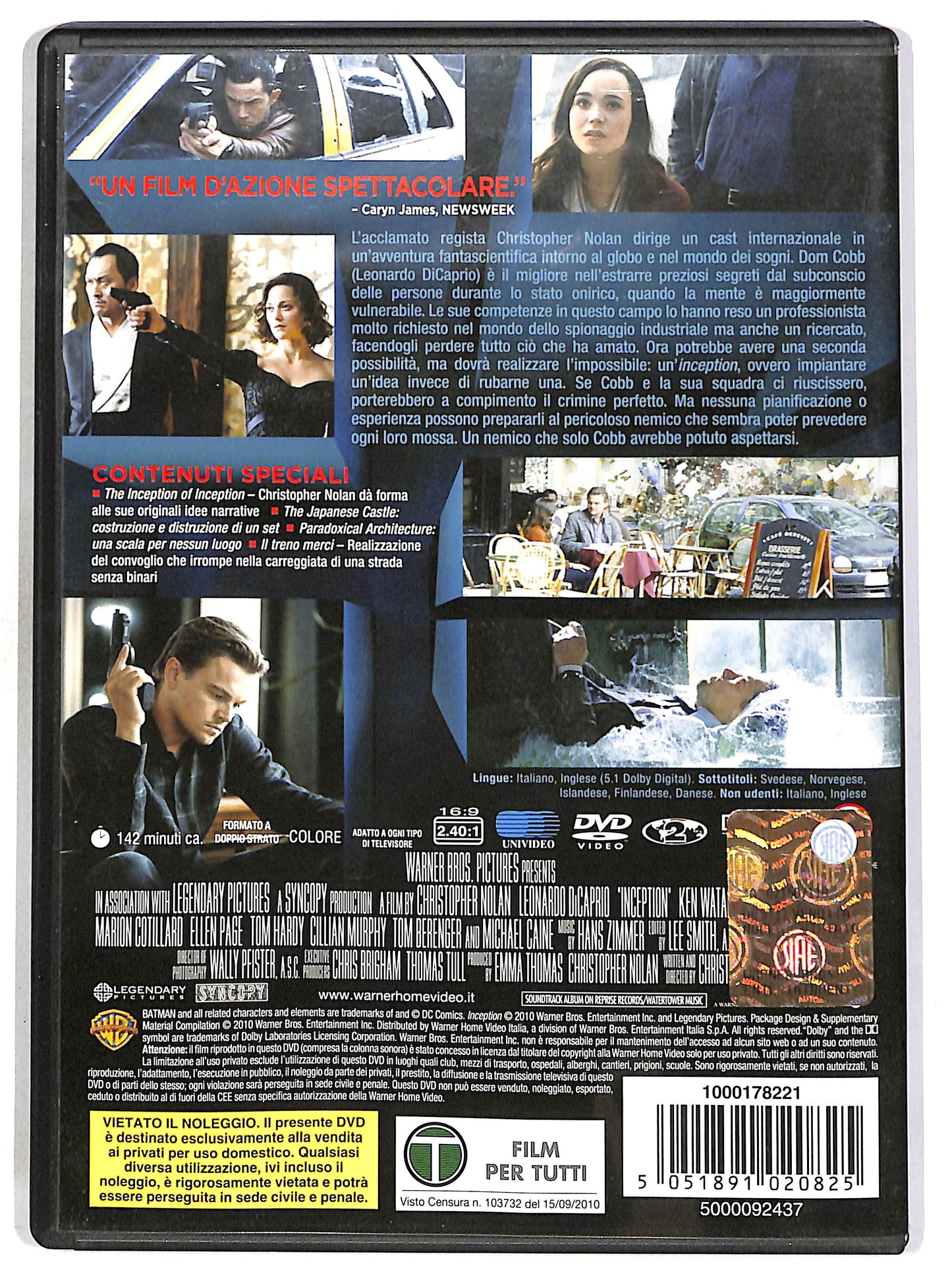 EBOND Inception DVD D700818