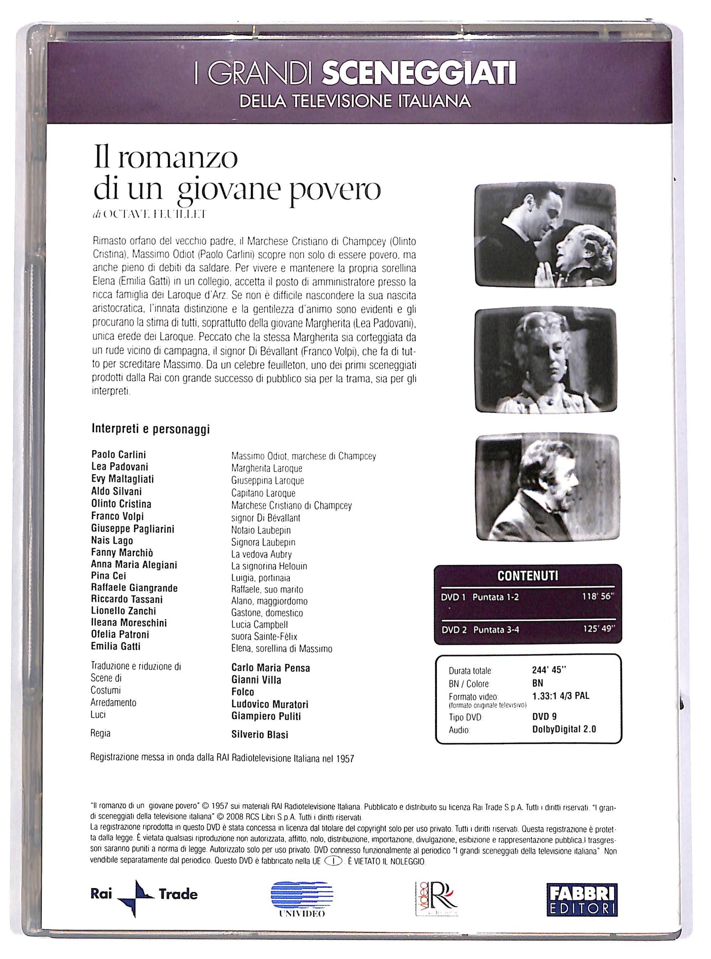 EBOND Il romanzo di un giovane povero - Puntate 1-4 EDITORIALE DVD D701115