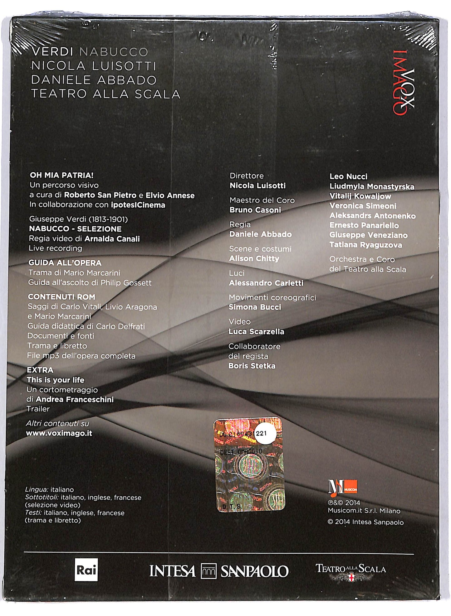 EBOND Verdi Nabucco  EDITORIALE  DVD D701332
