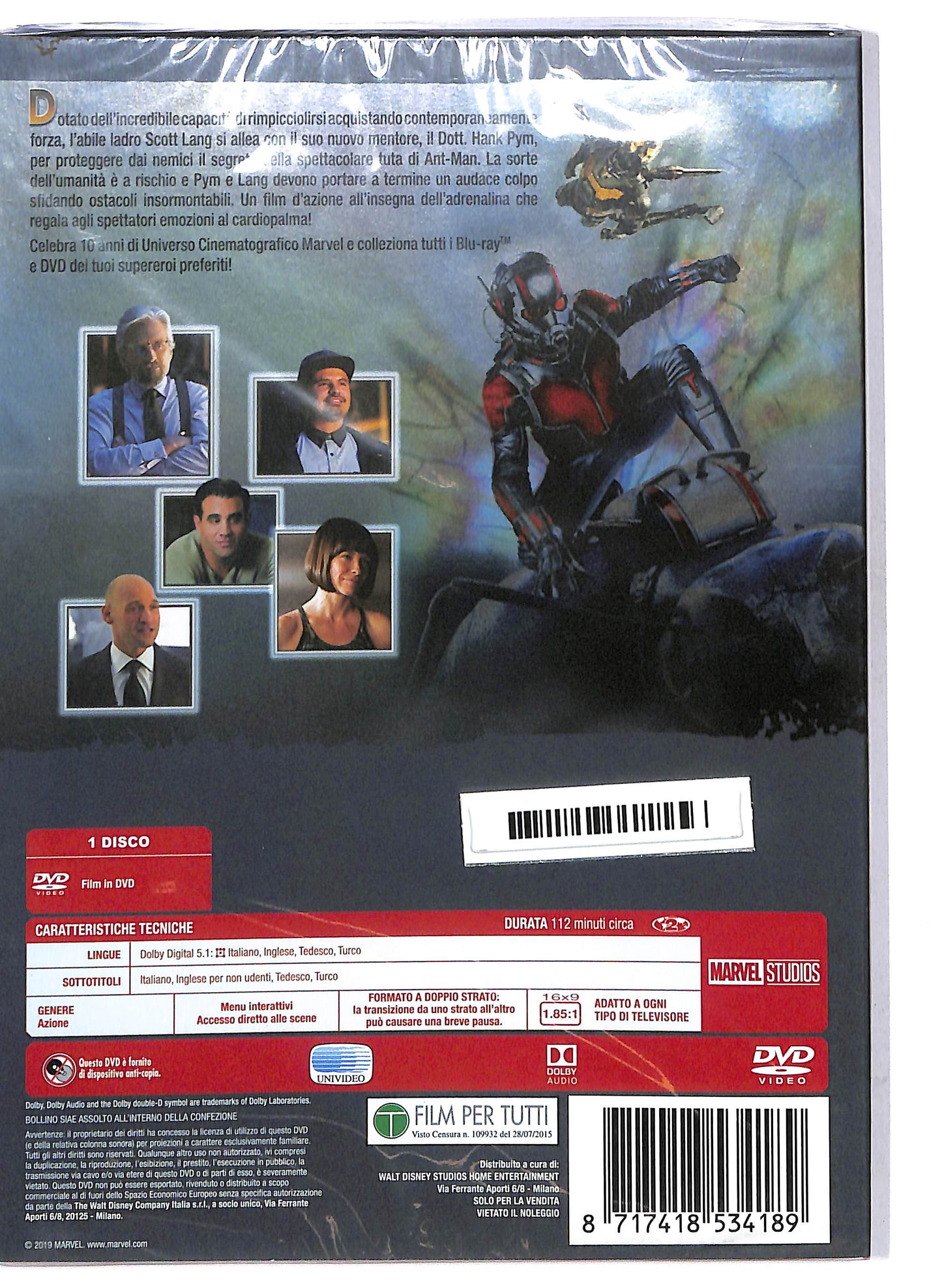 EBOND Ant-Man Slipcase EDITORIALE DVD D701363