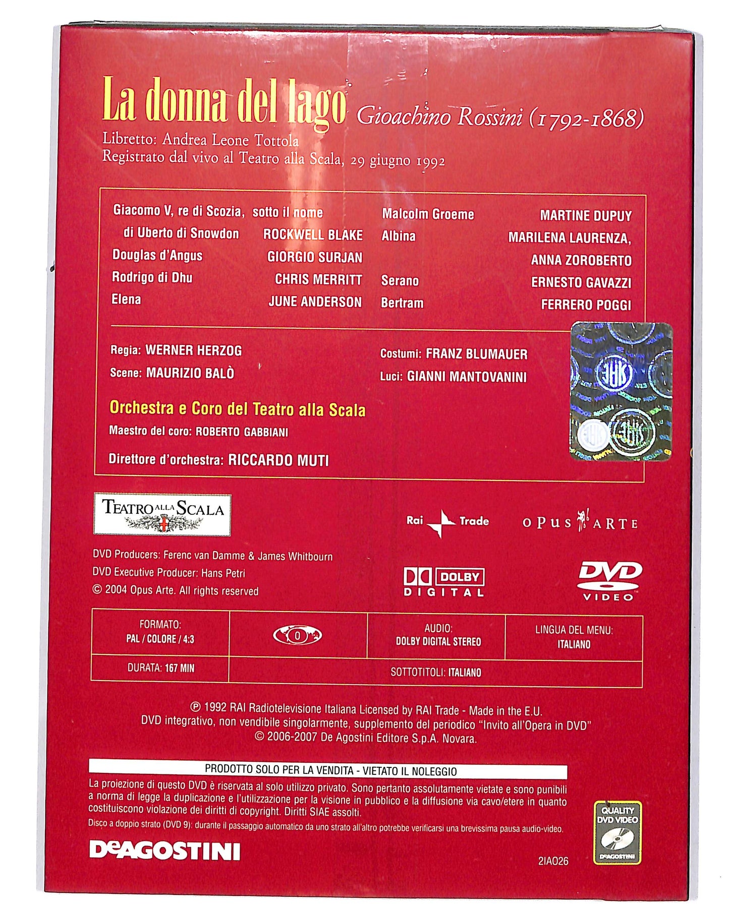 EBOND Invito all'opera - La donna del lago Volume 26 EDITORIALE  DVD D702064