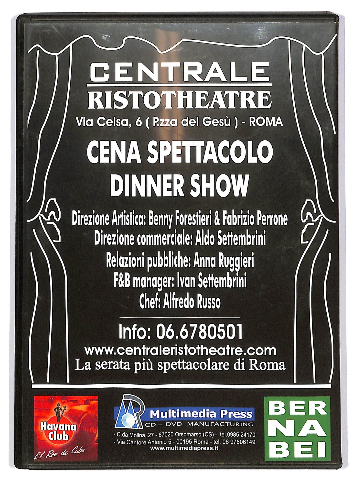 EBOND Centrale Ristotheatre  EDITORIALE DVD D702236