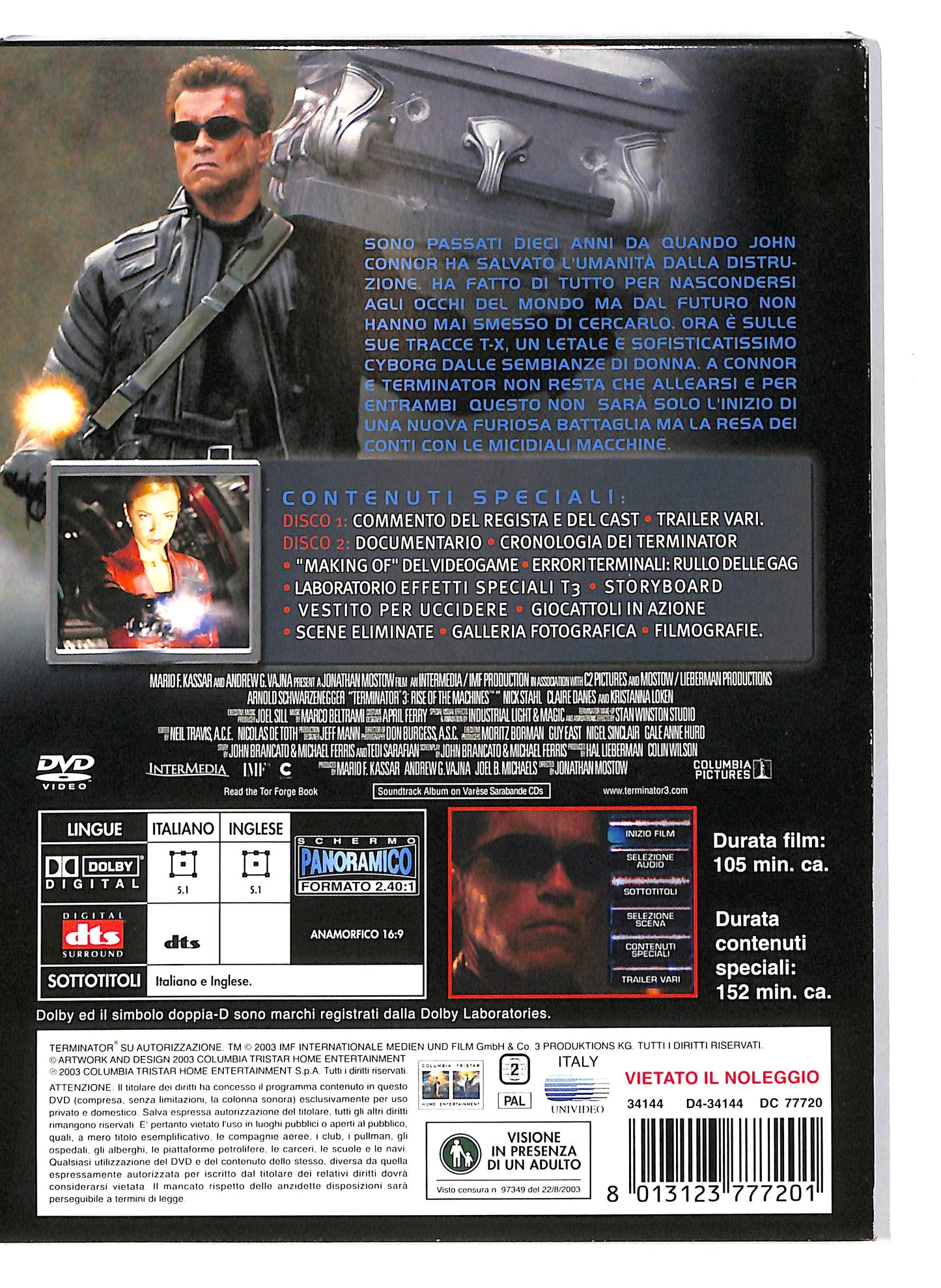 EBOND Terminator 3 Le macchine ribelli  DIGIPACK DVD D702513