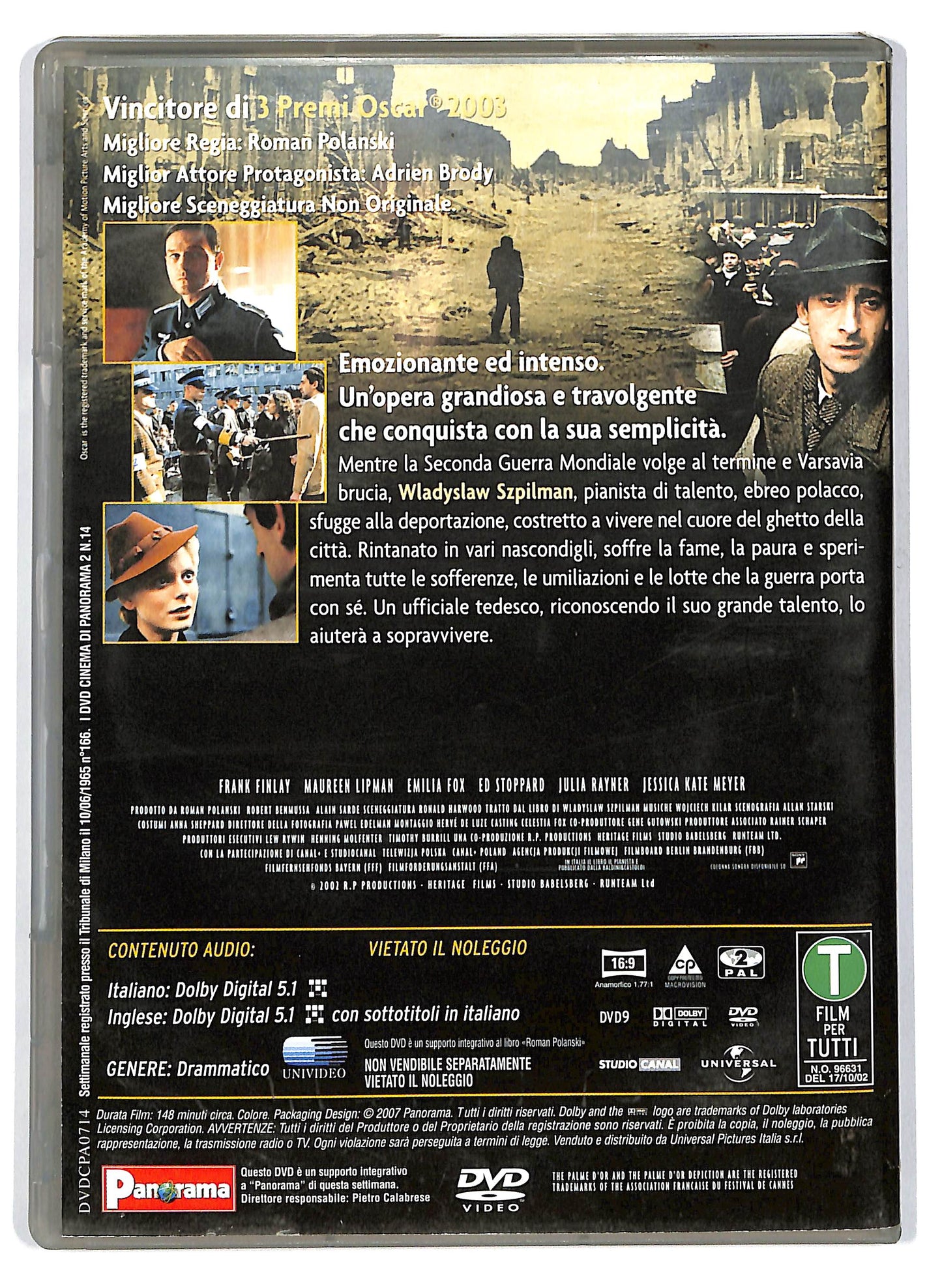 EBOND Il pianista EDITORIALE DVD D702533