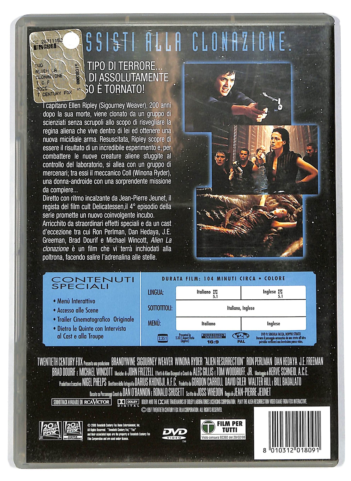 EBOND Alien - La clonazione NOLEGGIO DVD D702552