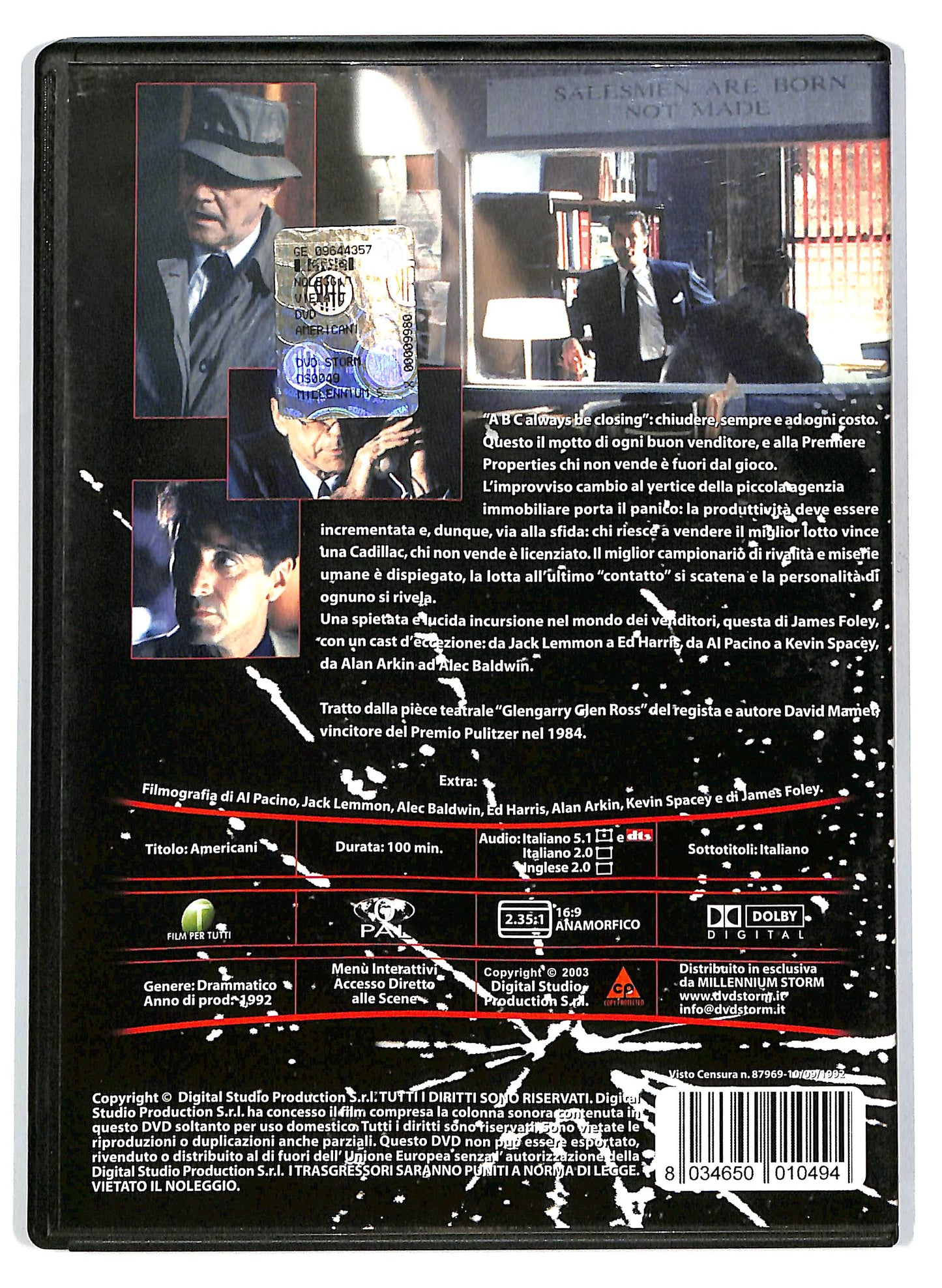 EBOND Americani  NOLEGGIO DVD D702613