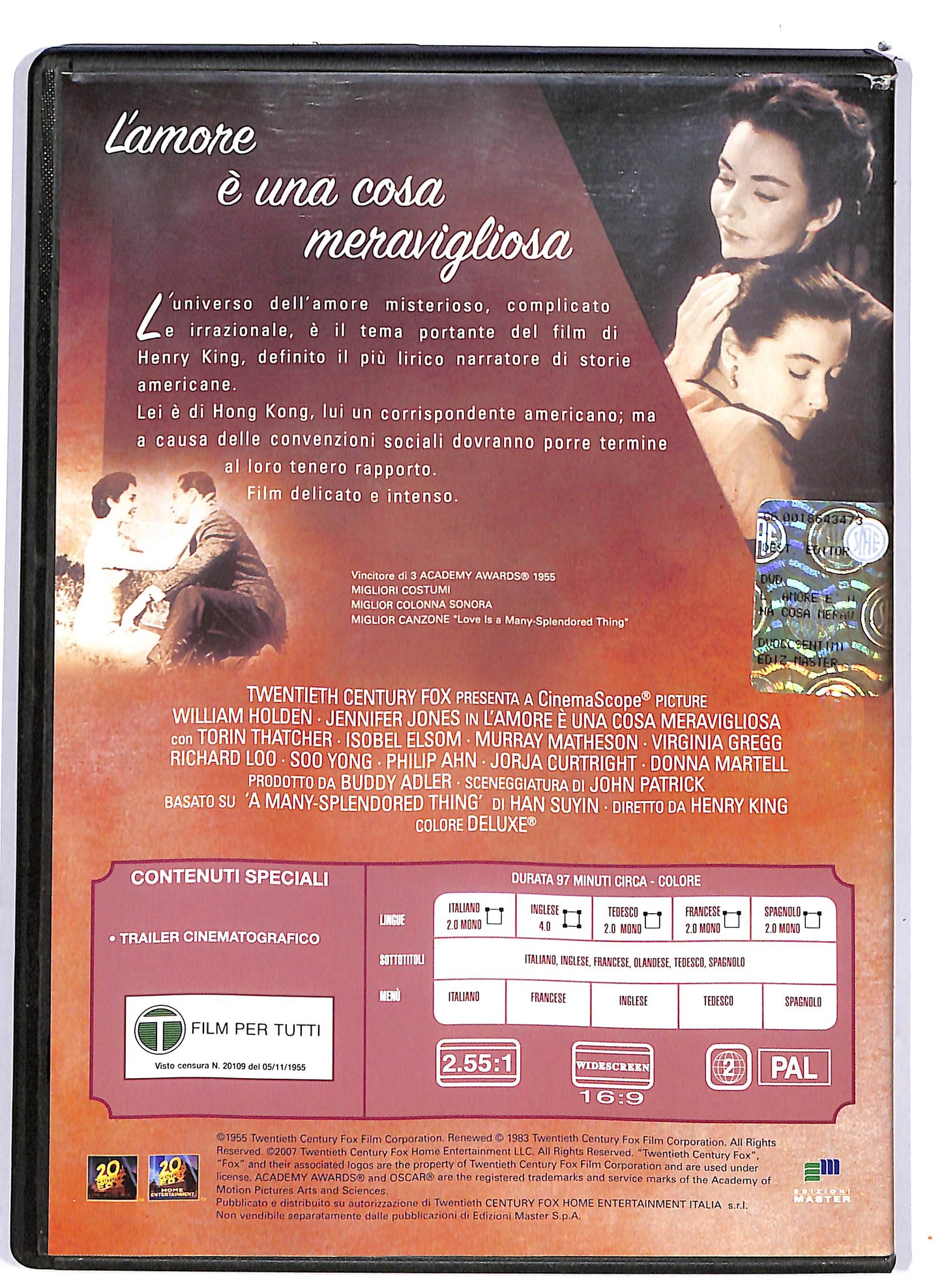 EBOND L'amore e una cosa meravigliosa EDITORIALE DVD D703325