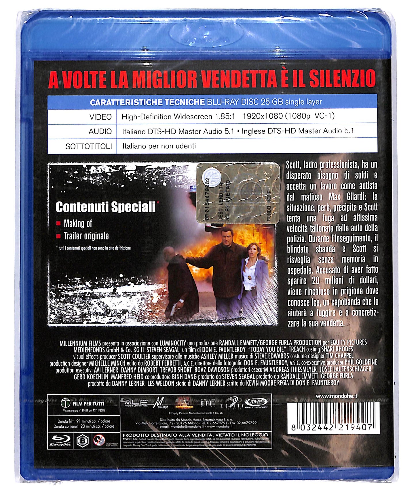 EBOND Today You Die BLURAY D703839