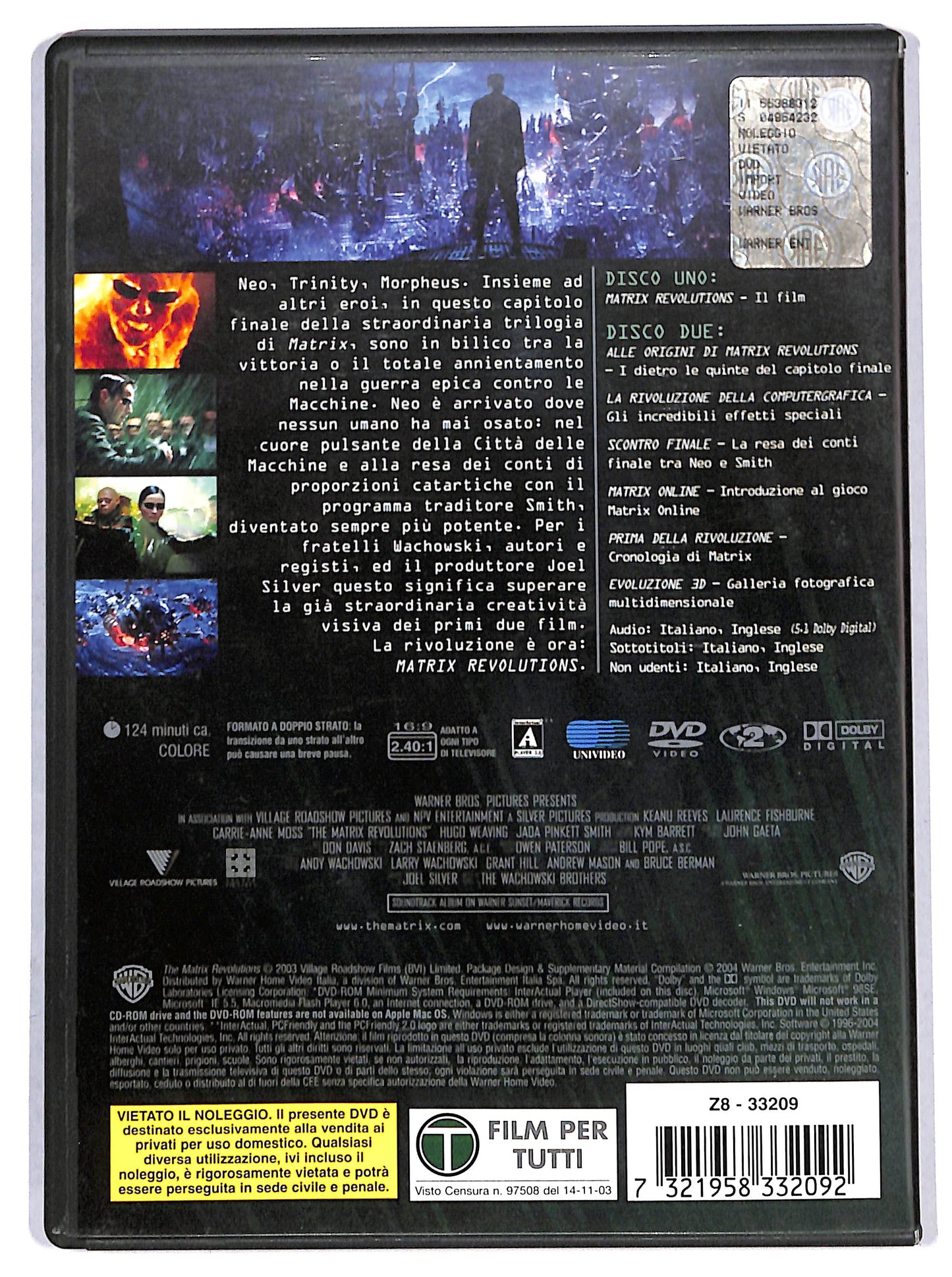 EBOND matrix revolutions - edizione 2 dischi DVD D704255