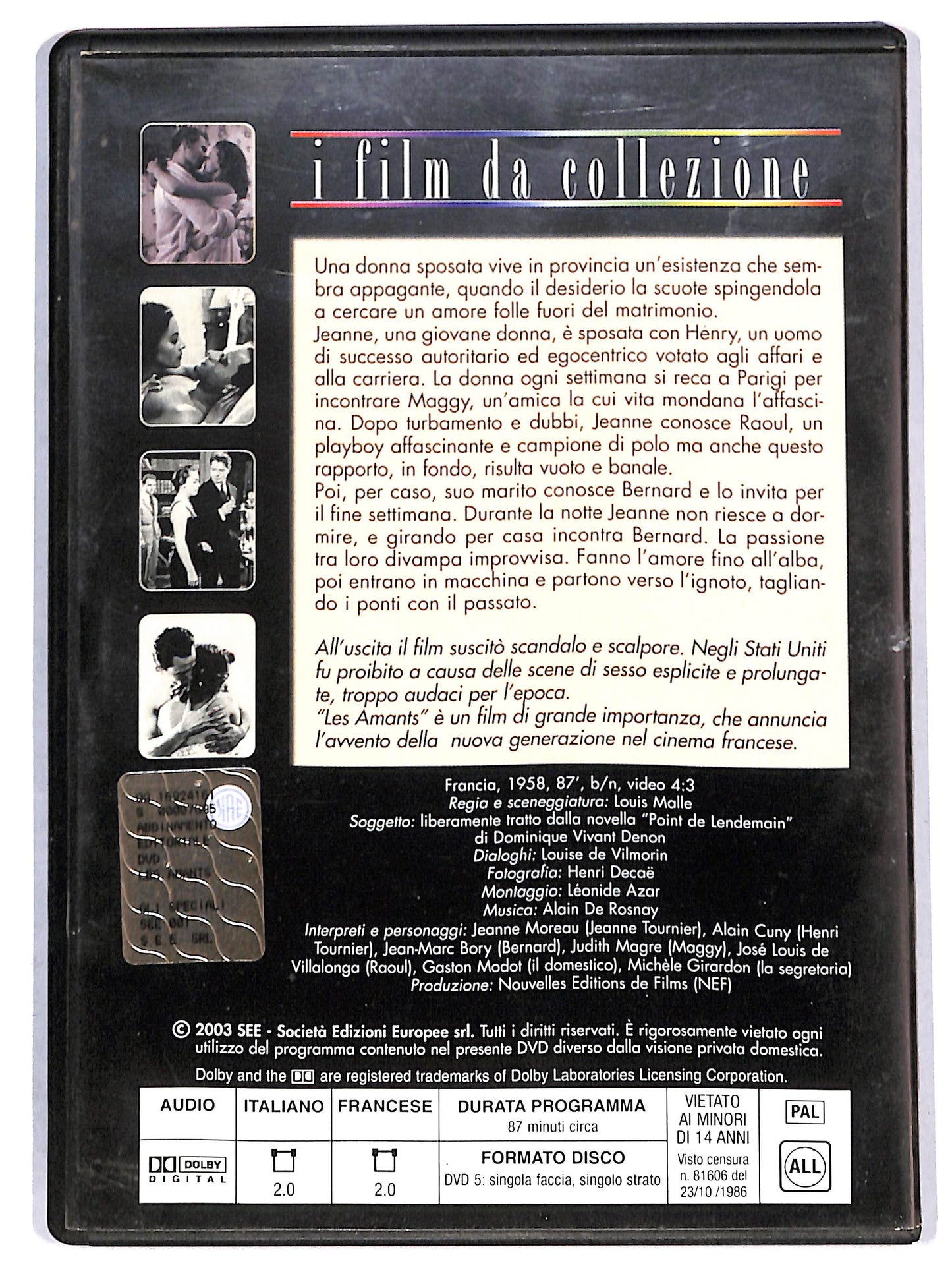 EBOND les amants  EDITORIALE DVD D704265