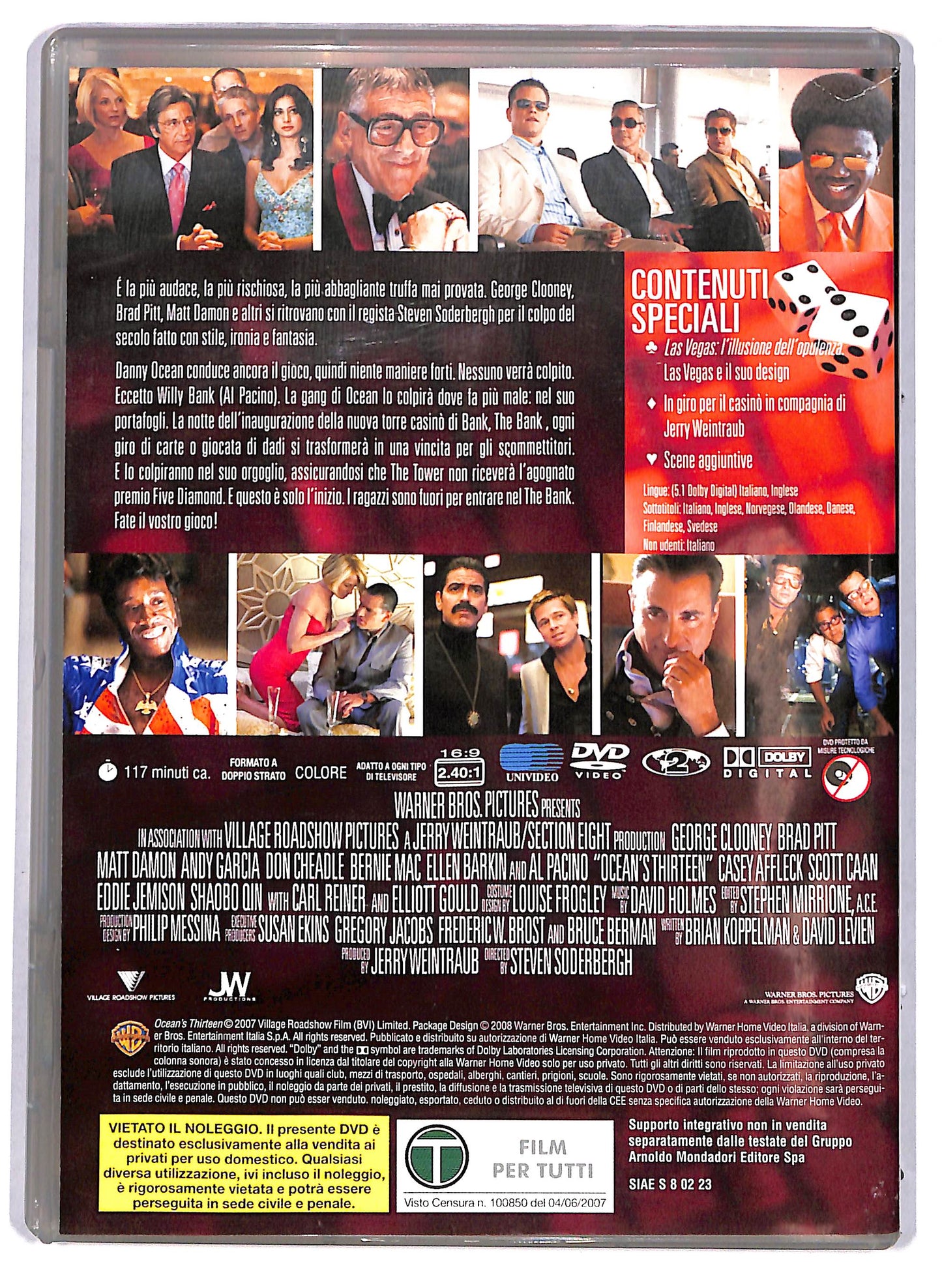 EBOND Ocean's Thirteen EDITORIALE DVD D704339