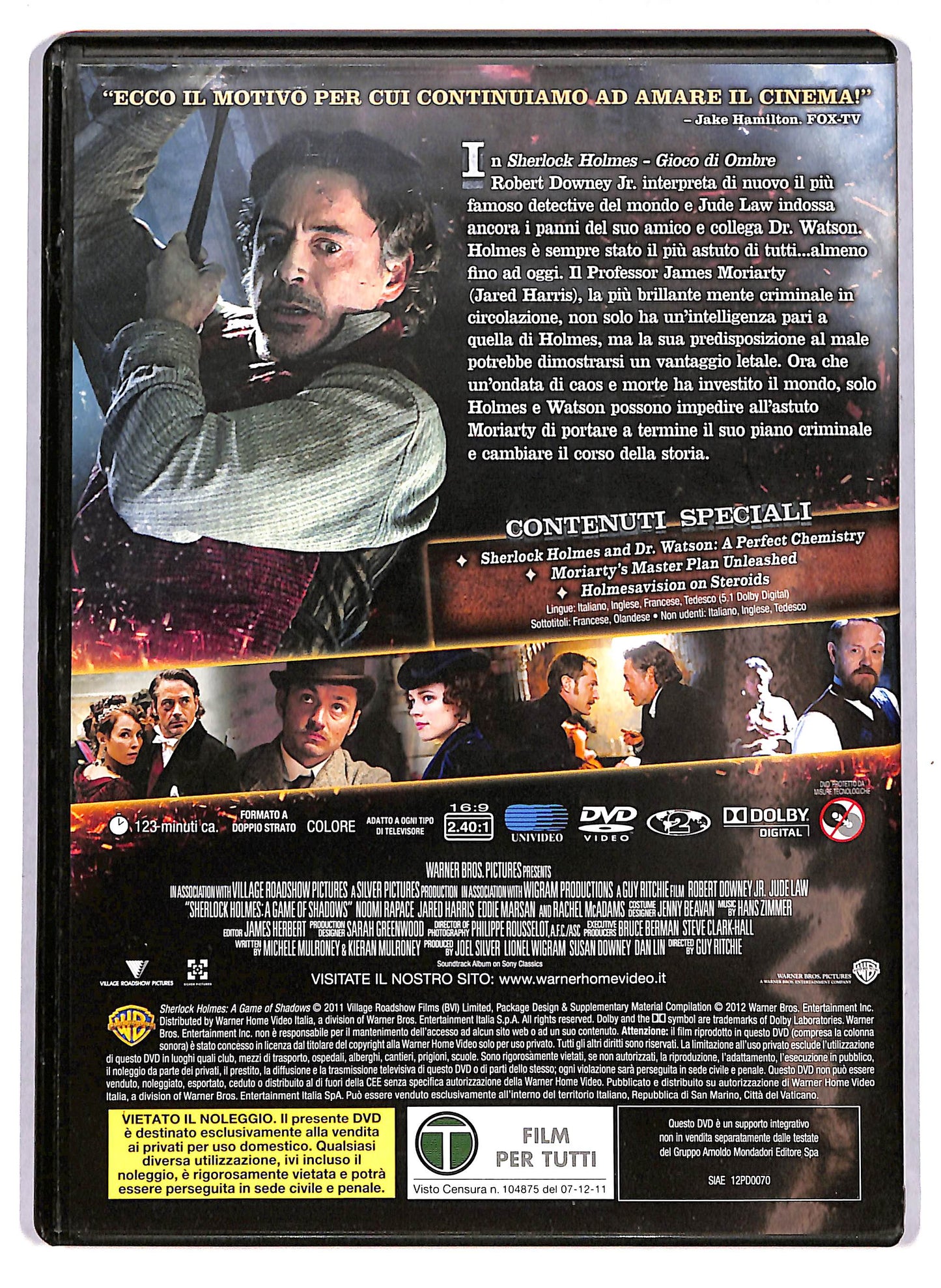 EBOND Sherlock Holmes Gioco di ombre EDITORIALE DVD D704354