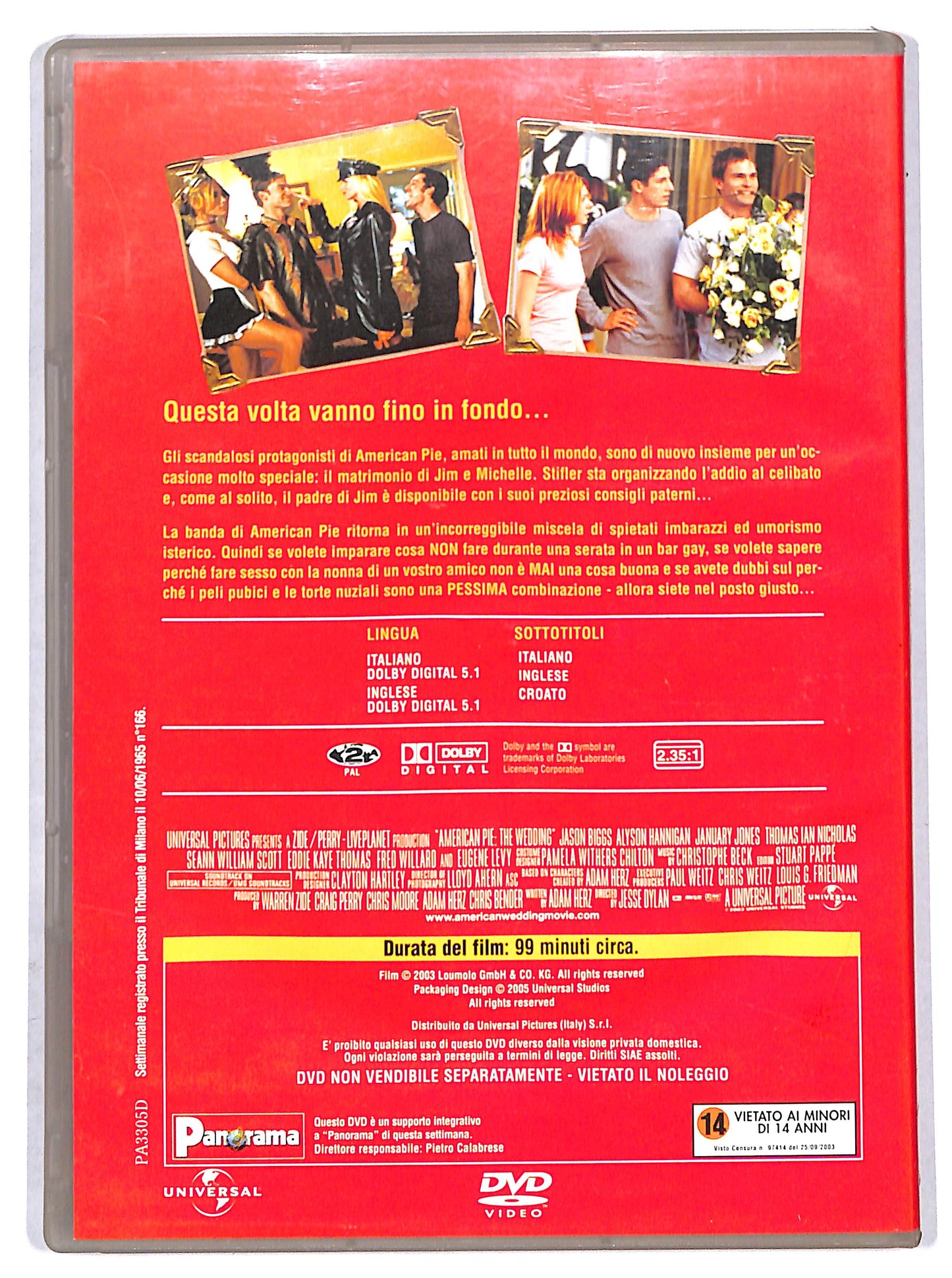 EBOND american pie - il matrimonio   EDITORIALE DVD D704414