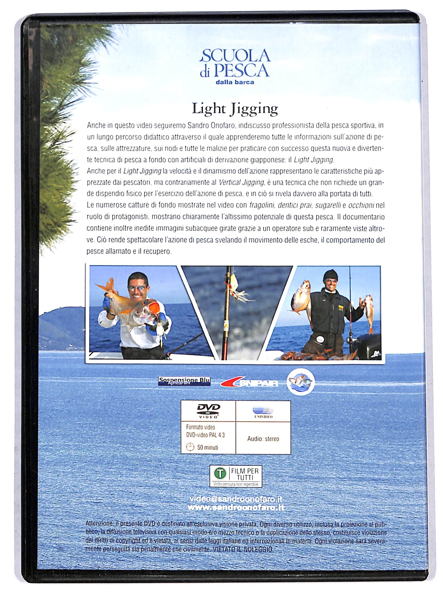 EBOND scuola di pesca dalla barca - light jigging  EDITORIALE DVD D704418