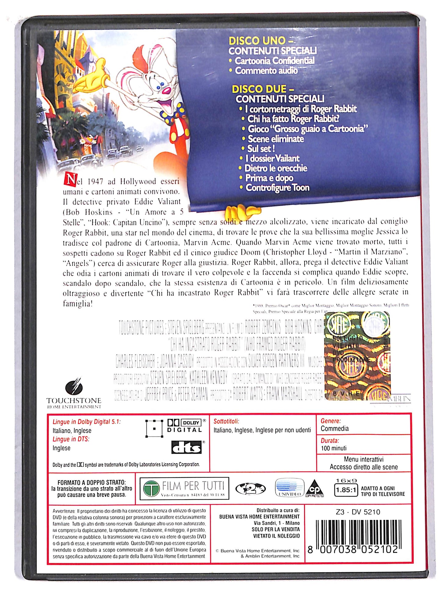 EBOND chi ha incastrato roger rabbit DVD D705032