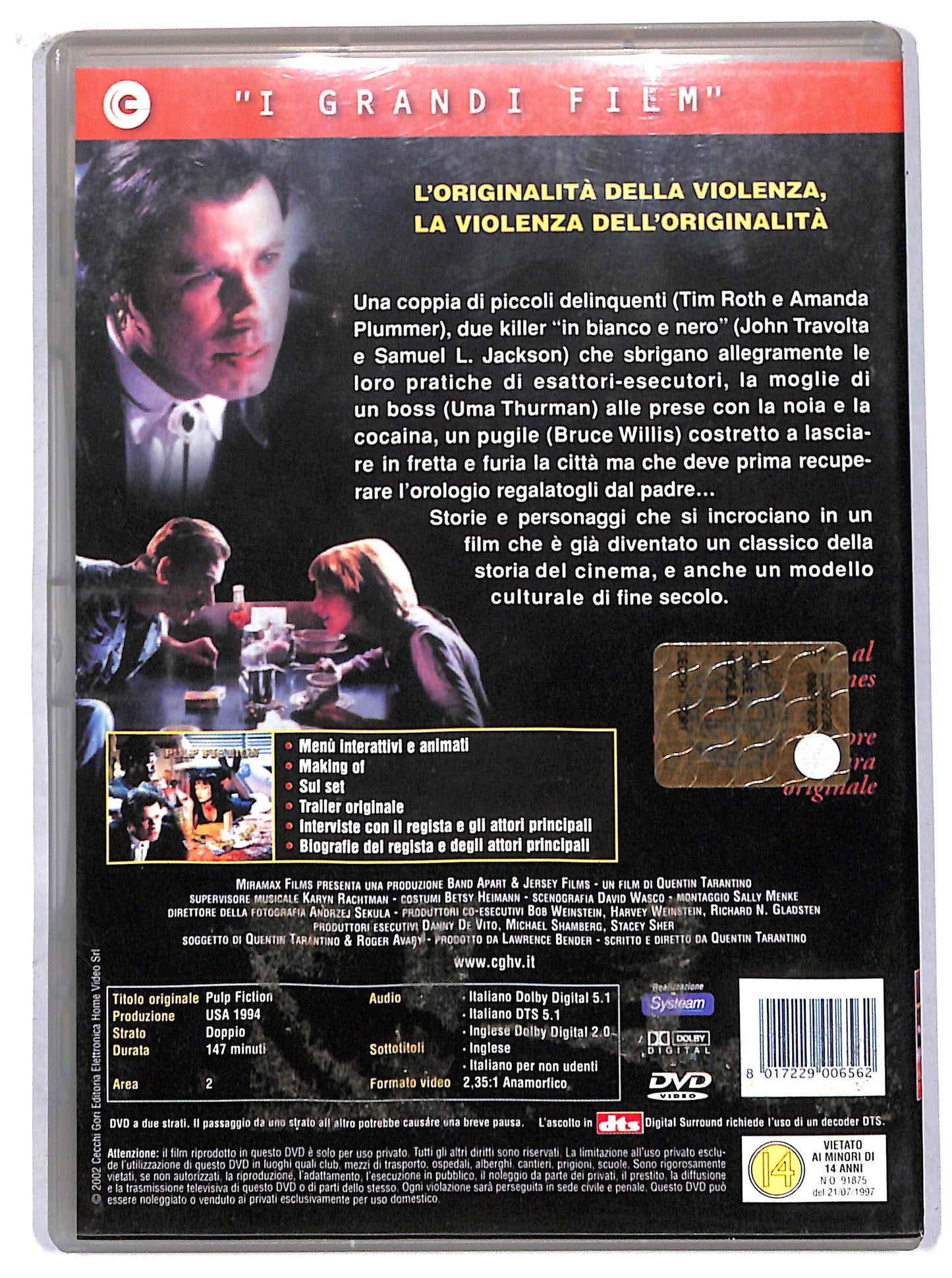 EBOND pulp fiction DVD D705065