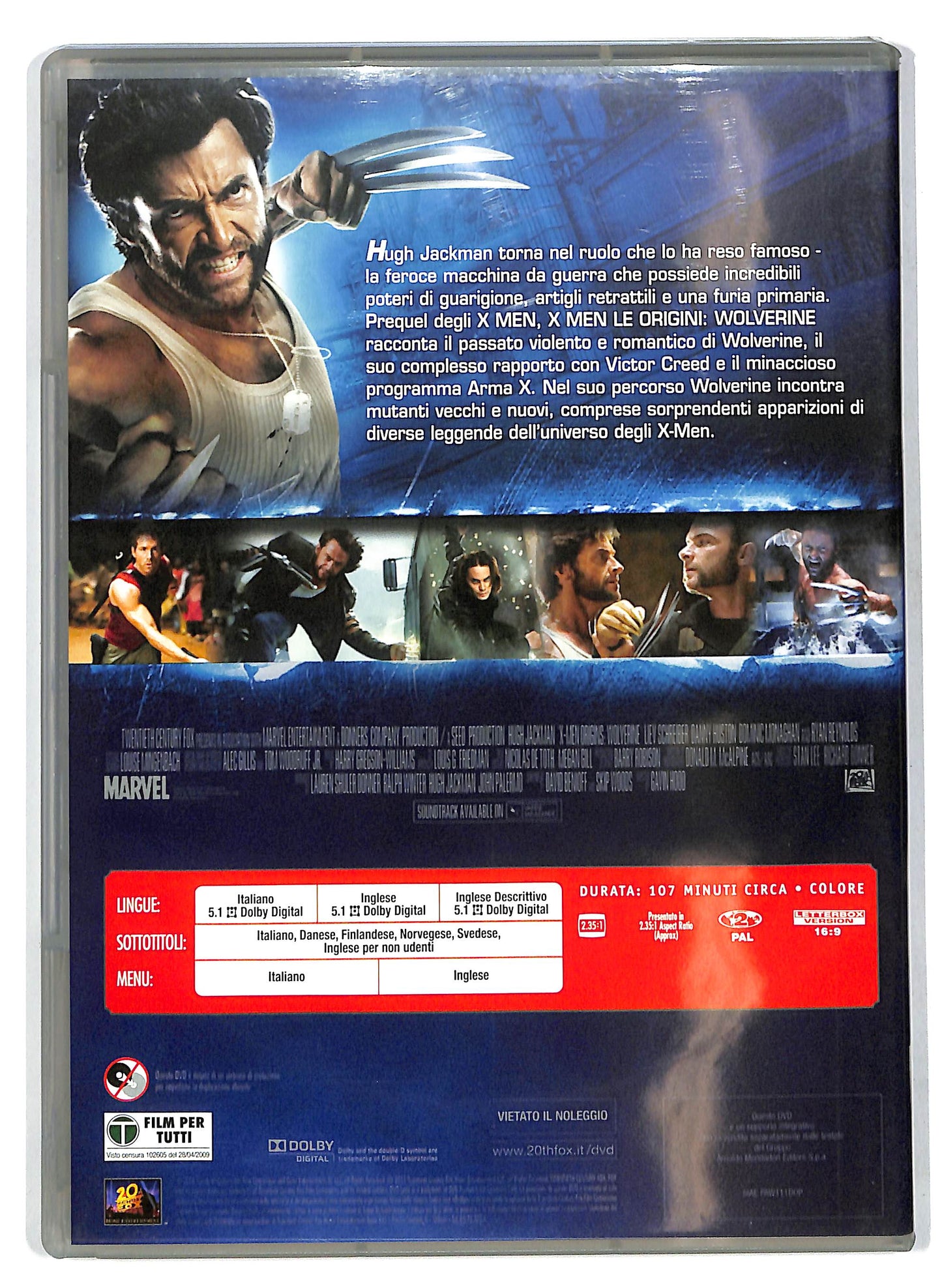 EBOND X-Men le origini - Wolverine EDITORIALE DVD D705122