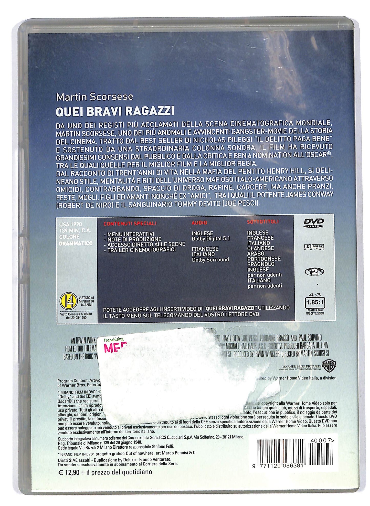 EBOND Quei bravi ragazzi EDITORIALE DVD D705413