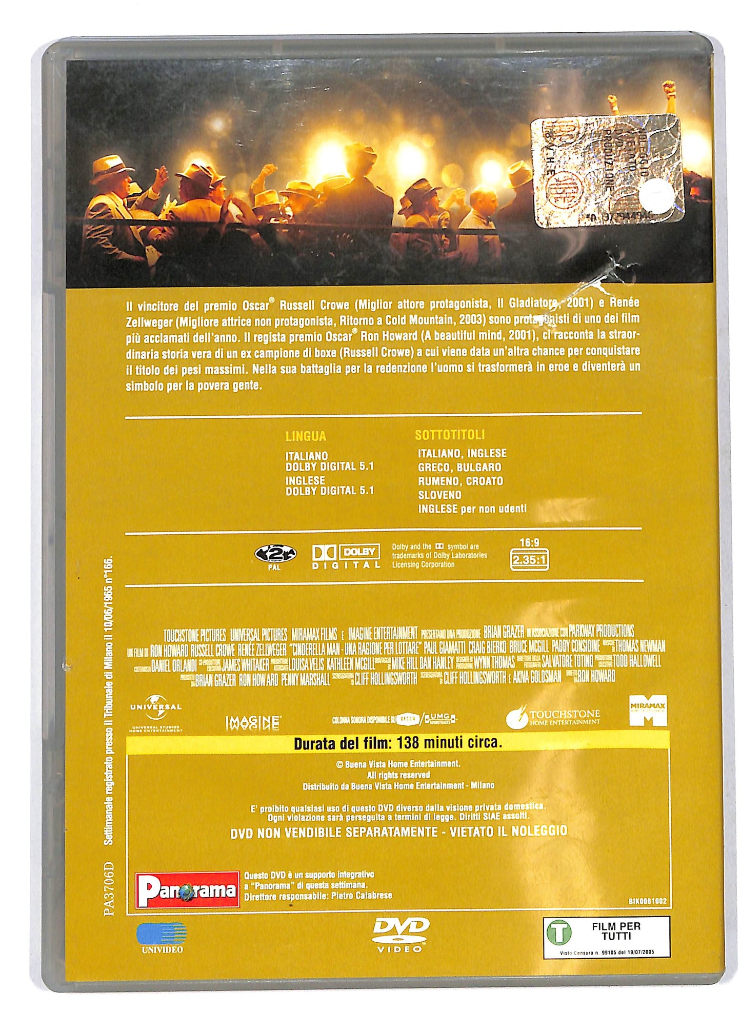 EBOND Cinderella Man - Una ragione per lottare EDITORIALE DVD D705421