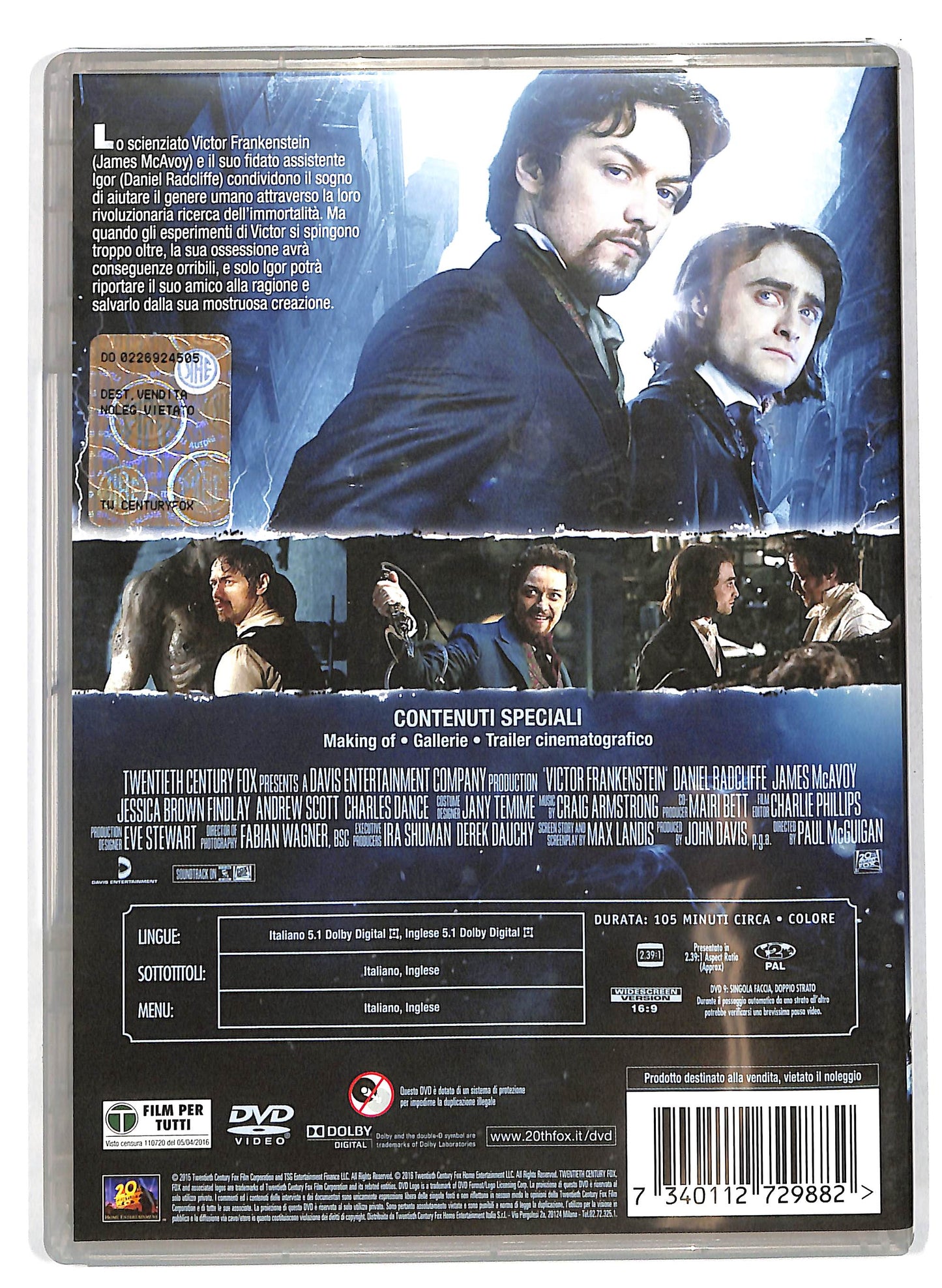 EBOND Victor - La storia segreta del Dottor Frankenstein NOLEGGIO DVD D705543