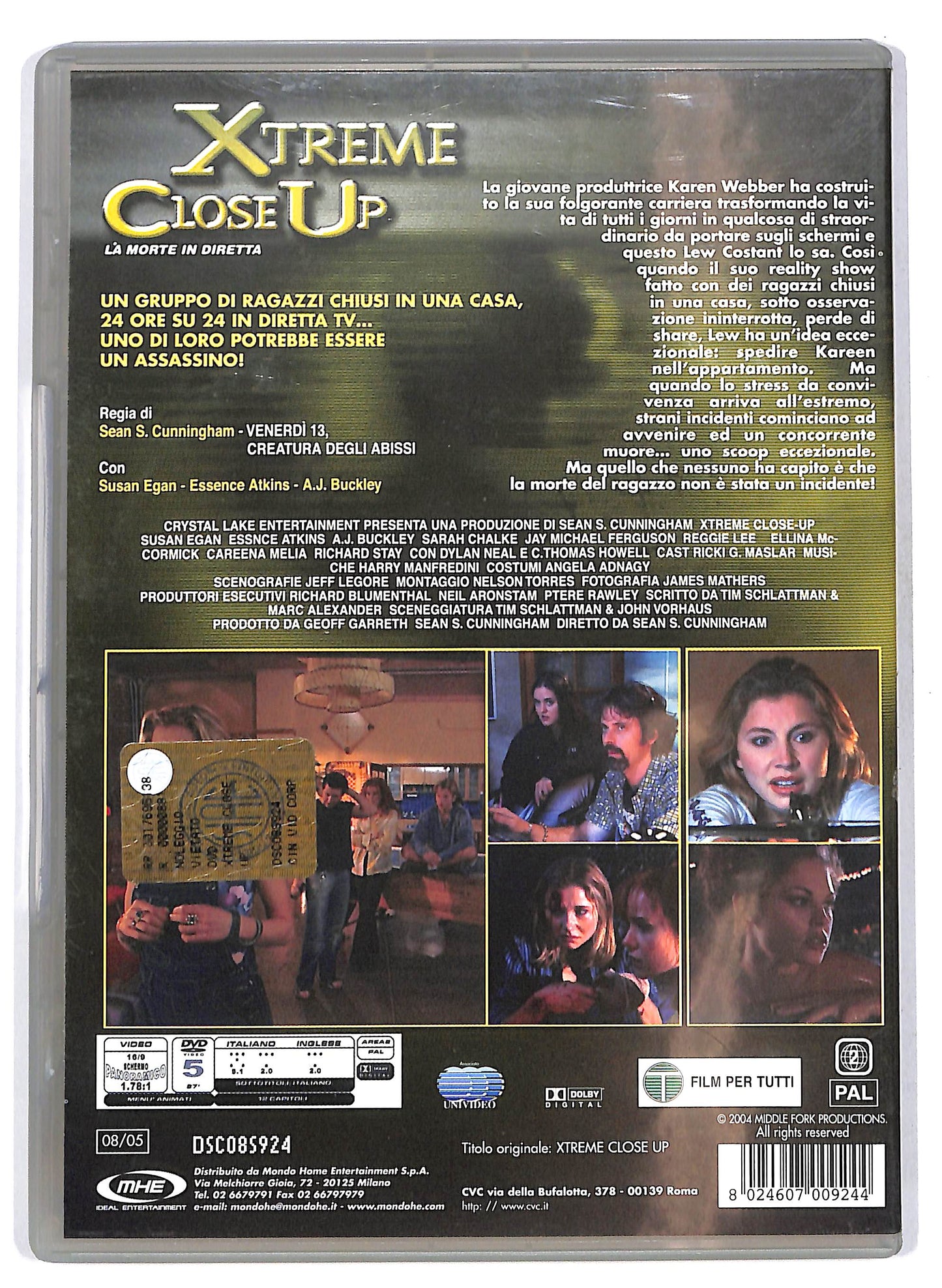 EBOND Xtreme close up - La morte in diretta EDITORIALE  DVD D705621
