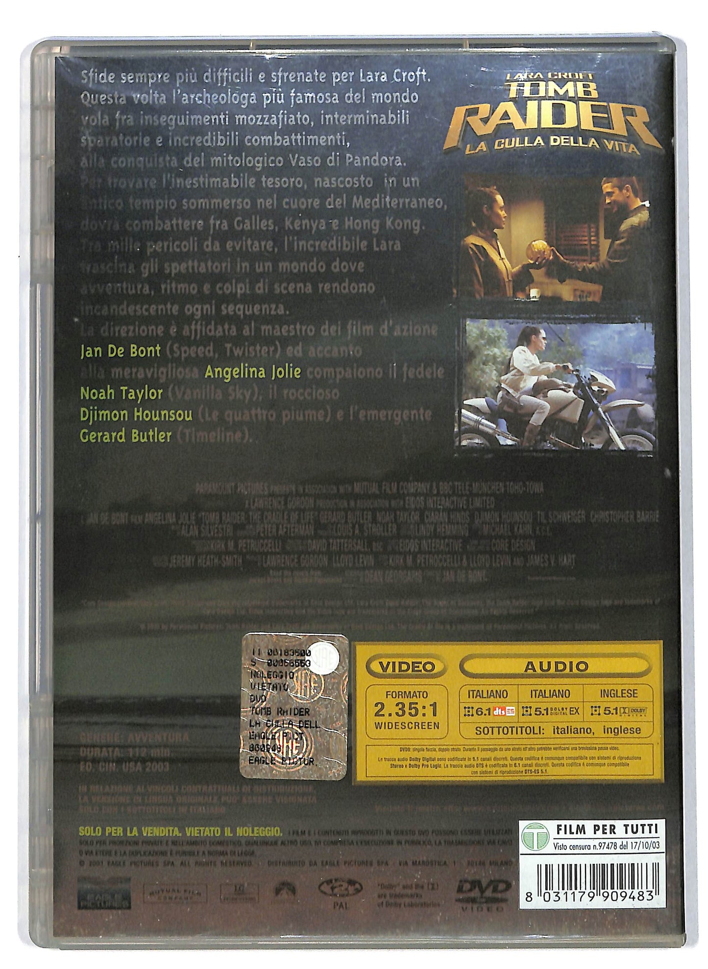 EBOND Tomb Raider - La culla della vita  DVD D705807