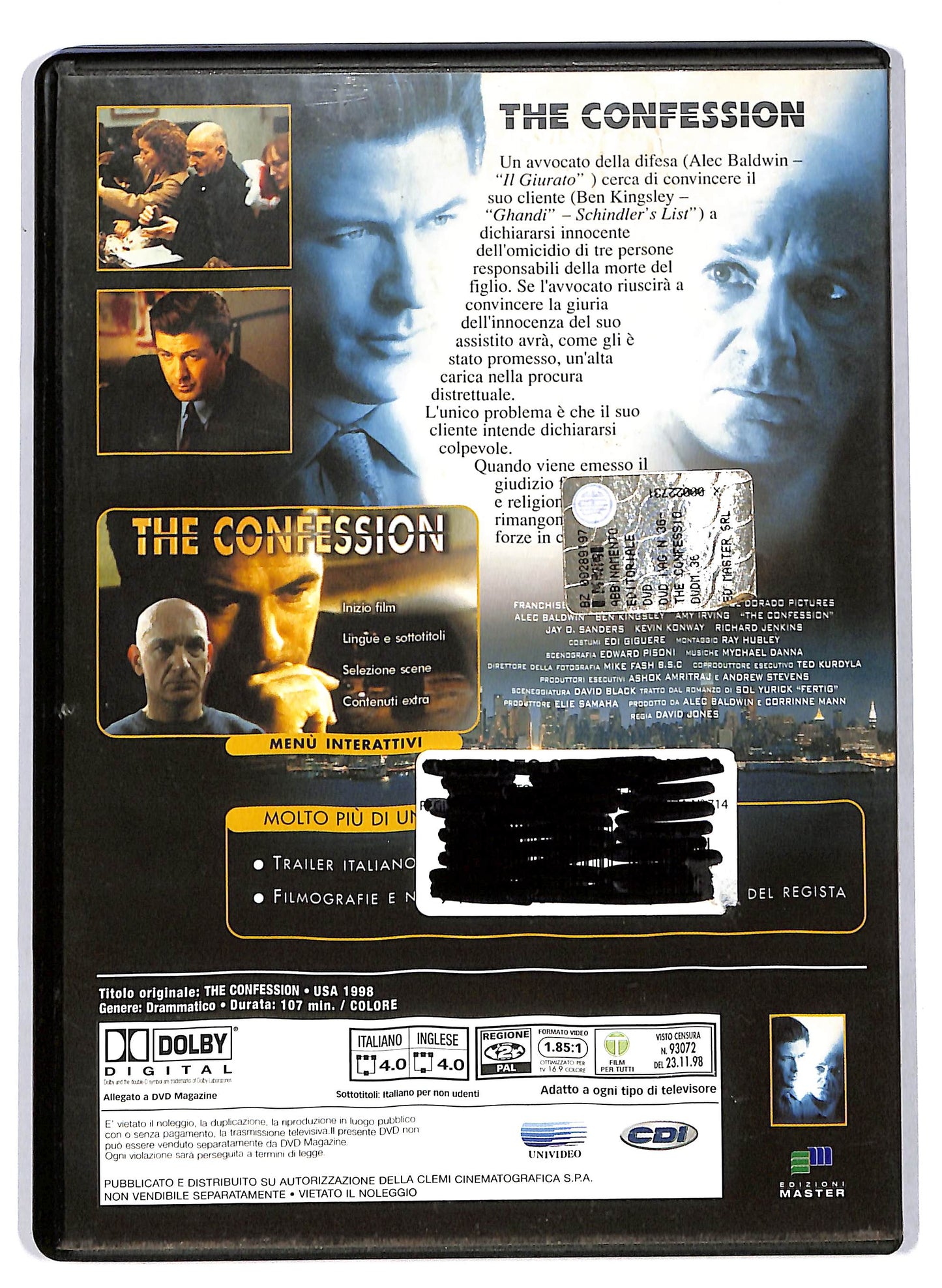 EBOND The confession EDITORIALE DVD D705953