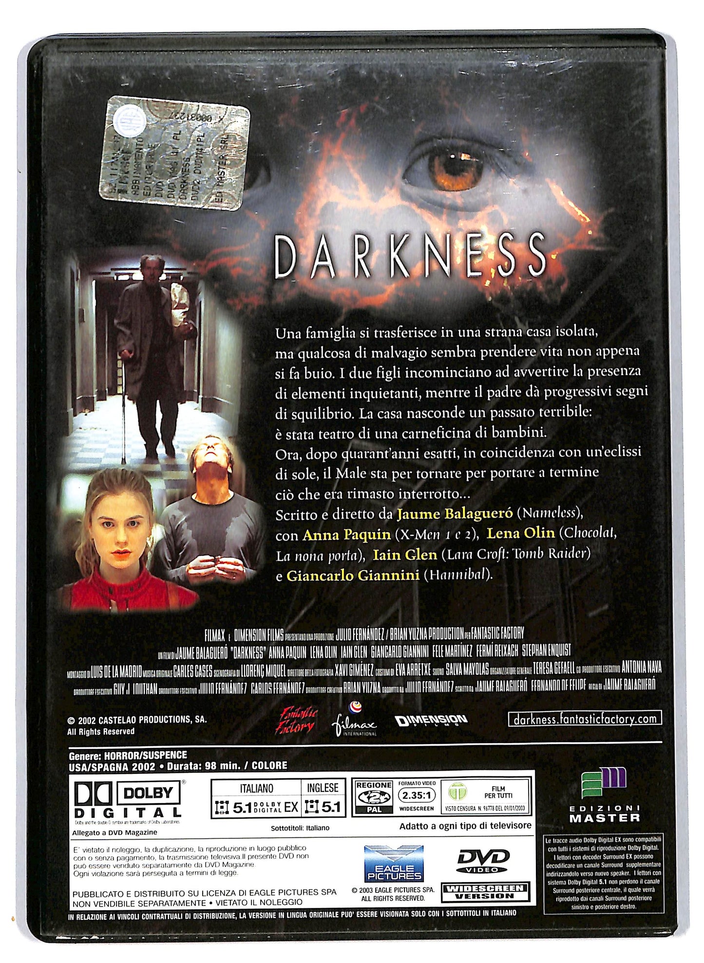 EBOND Darkness EDITORIALE DVD D706036