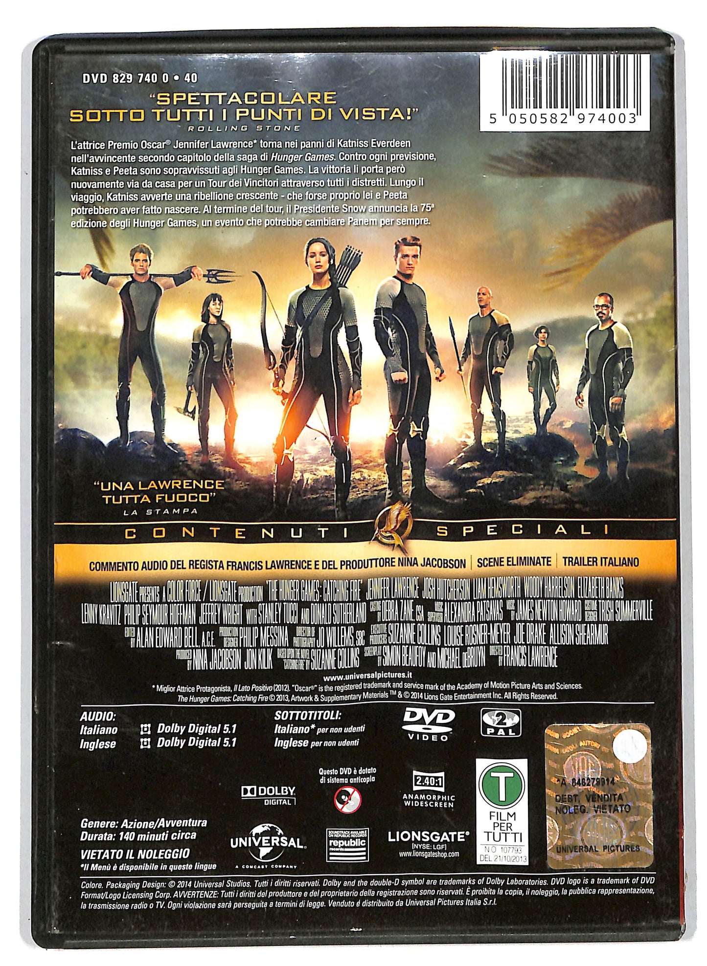 EBOND Hunger Games - La Ragazza Di Fuoco  DVD D706142