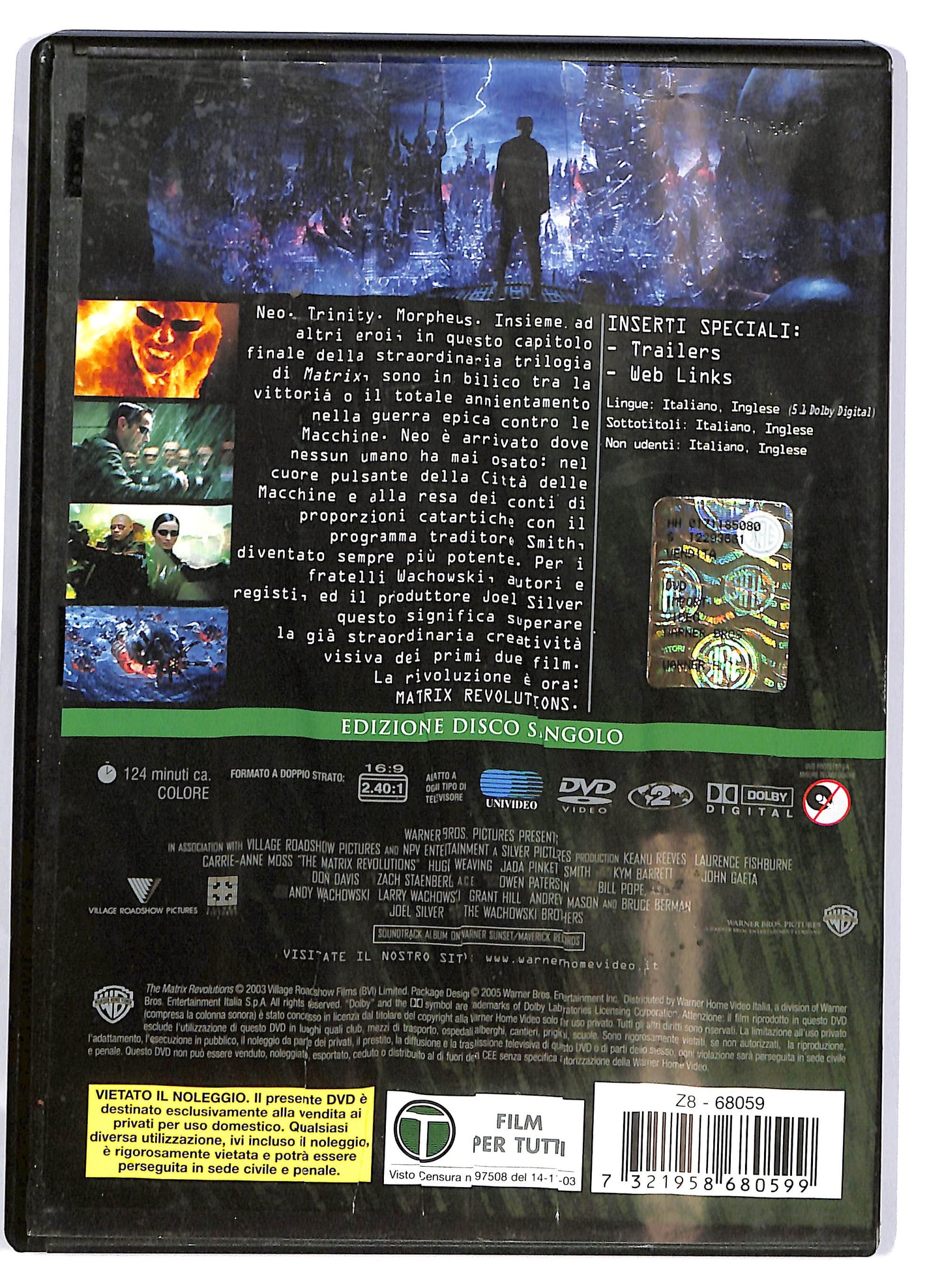 EBOND Matrix revolutions  DVD D706202