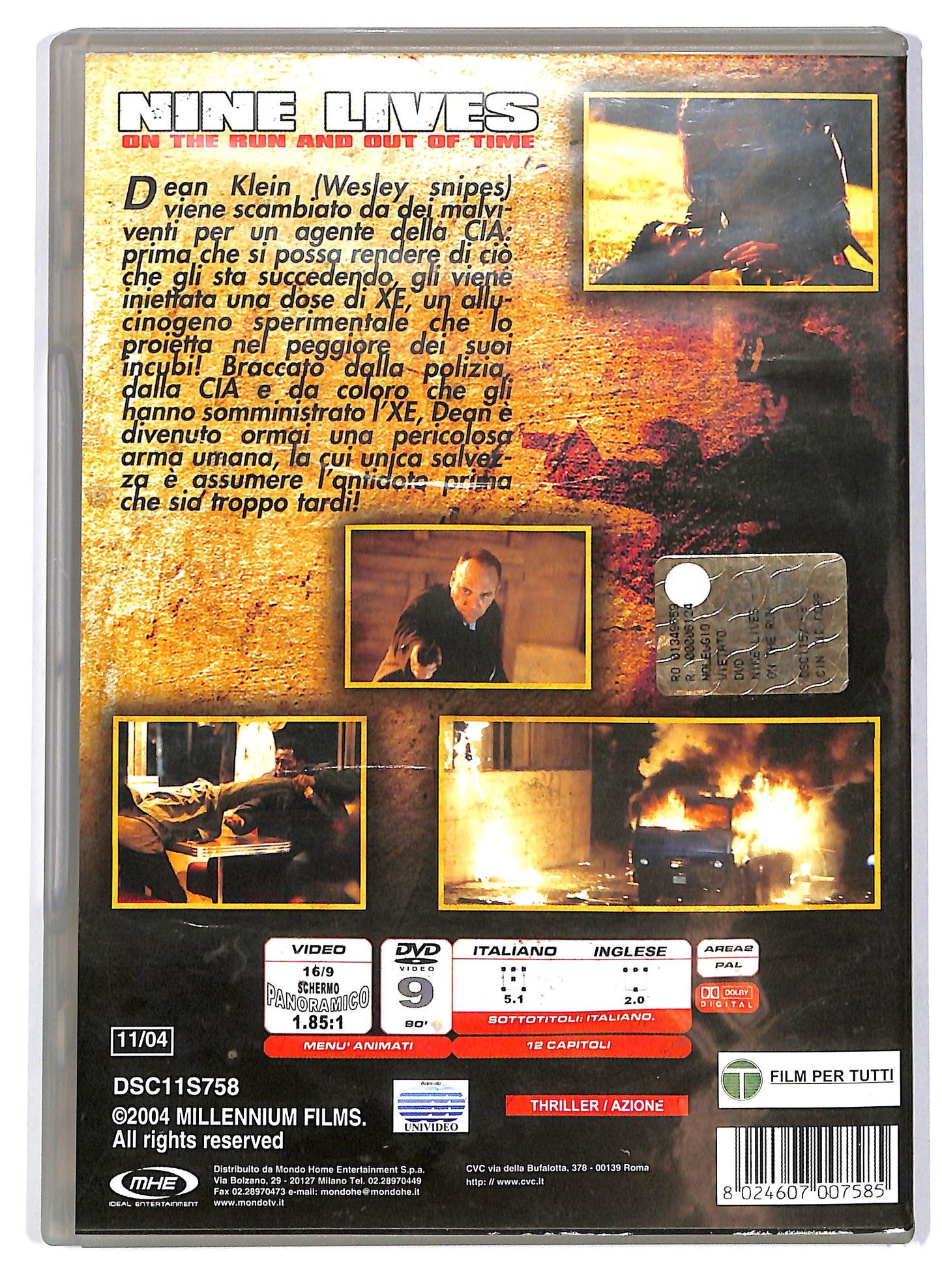 EBOND Nine Lives.On the Run and Out of Time  DVD D706207