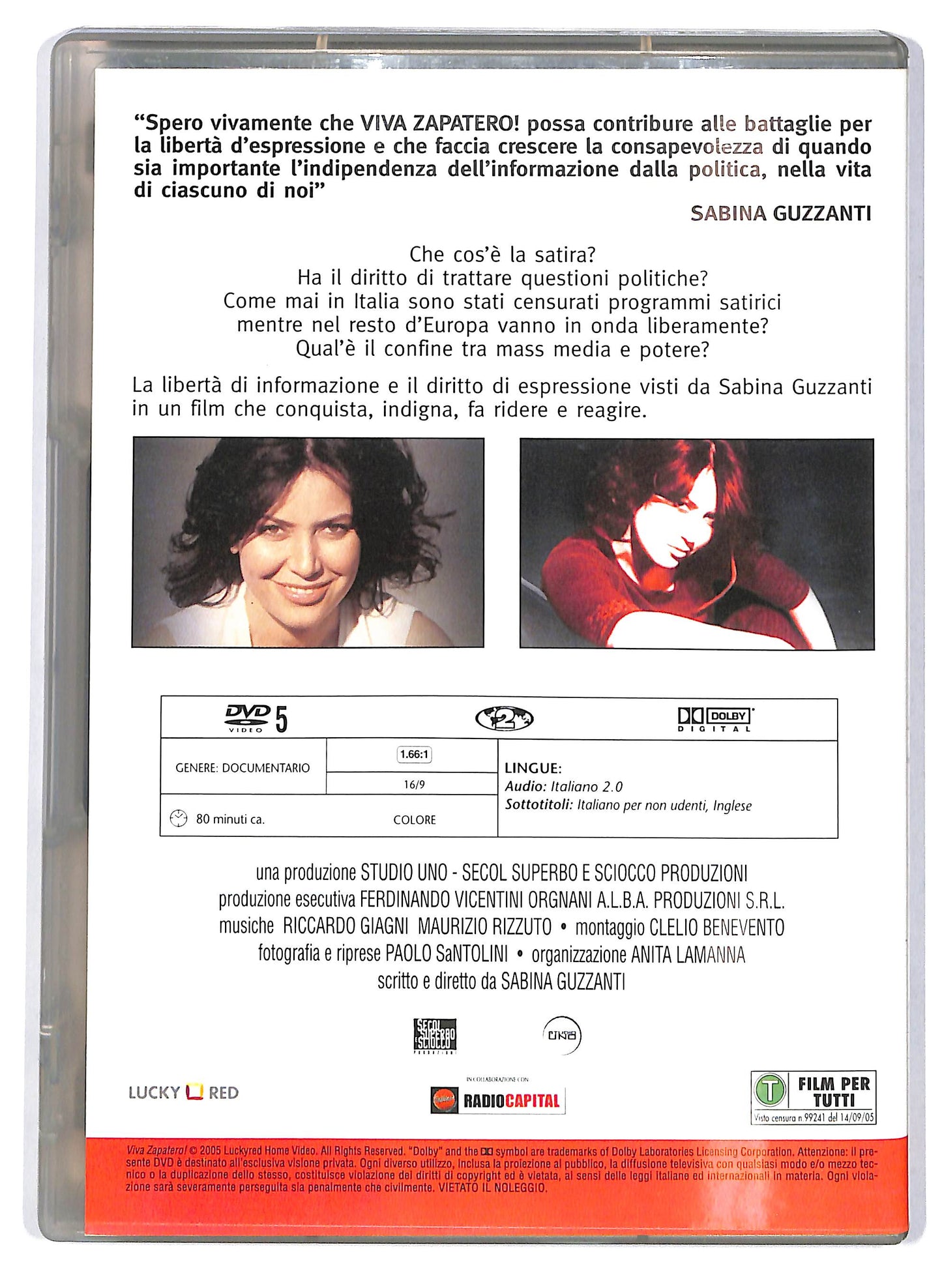 EBOND Viva Zapatero! EDITORIALE DVD D706230